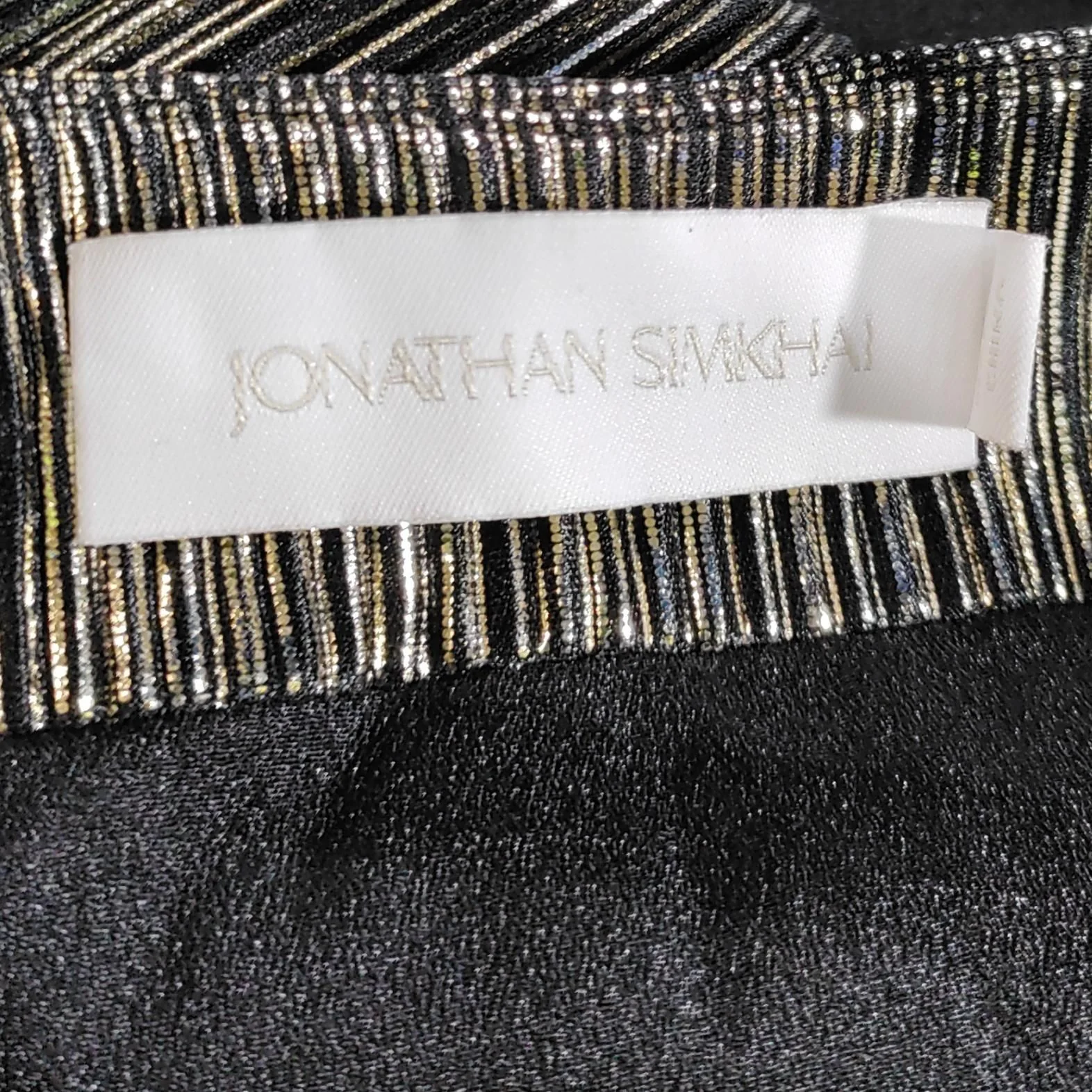 Jonathan Simkhai Women's Top M Gold 100% Other Cropped - Image 5