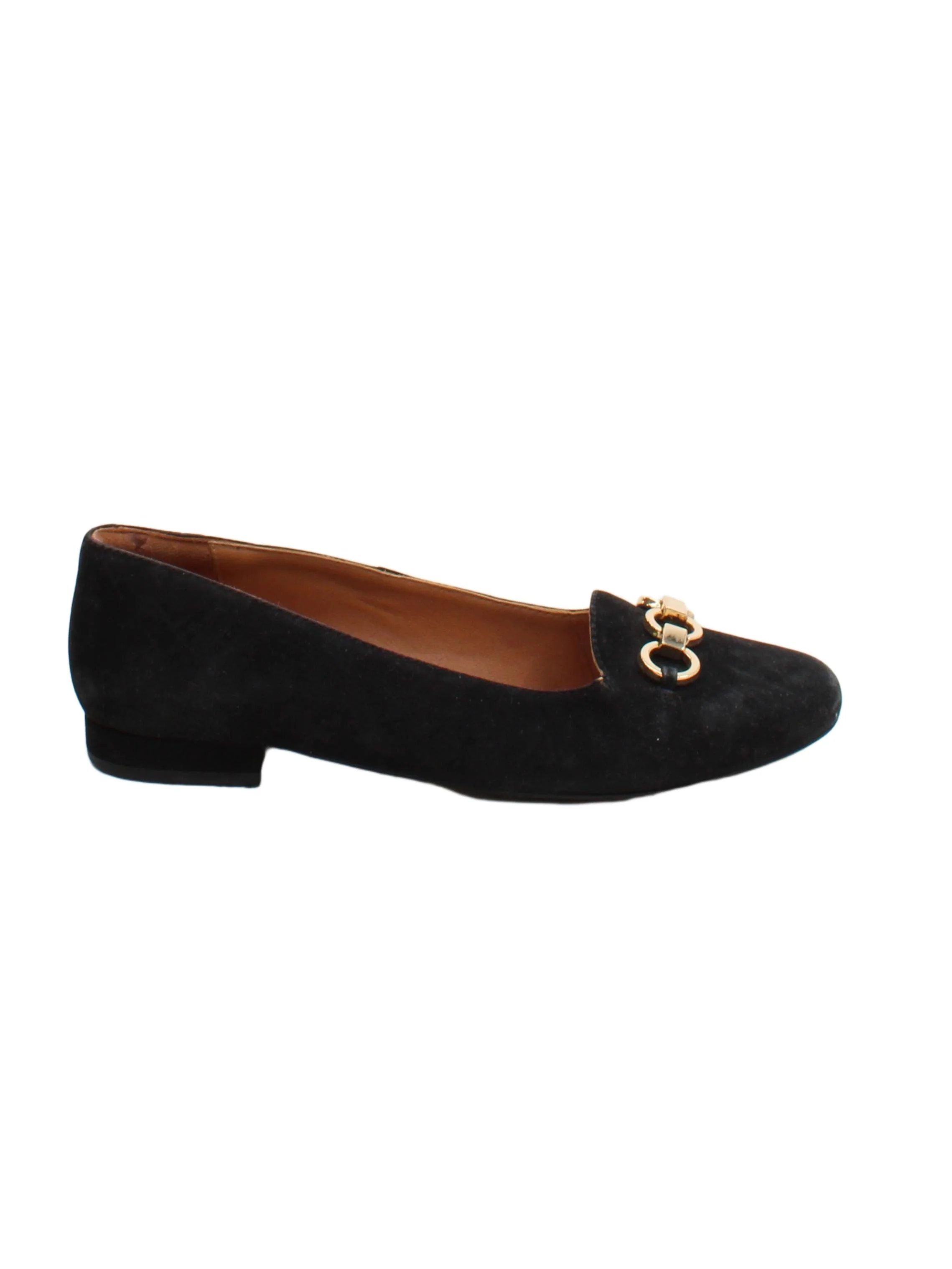 Jones Bootmaker Women's Flat Shoes UK 4.5 Black 100% Suede Loafer
