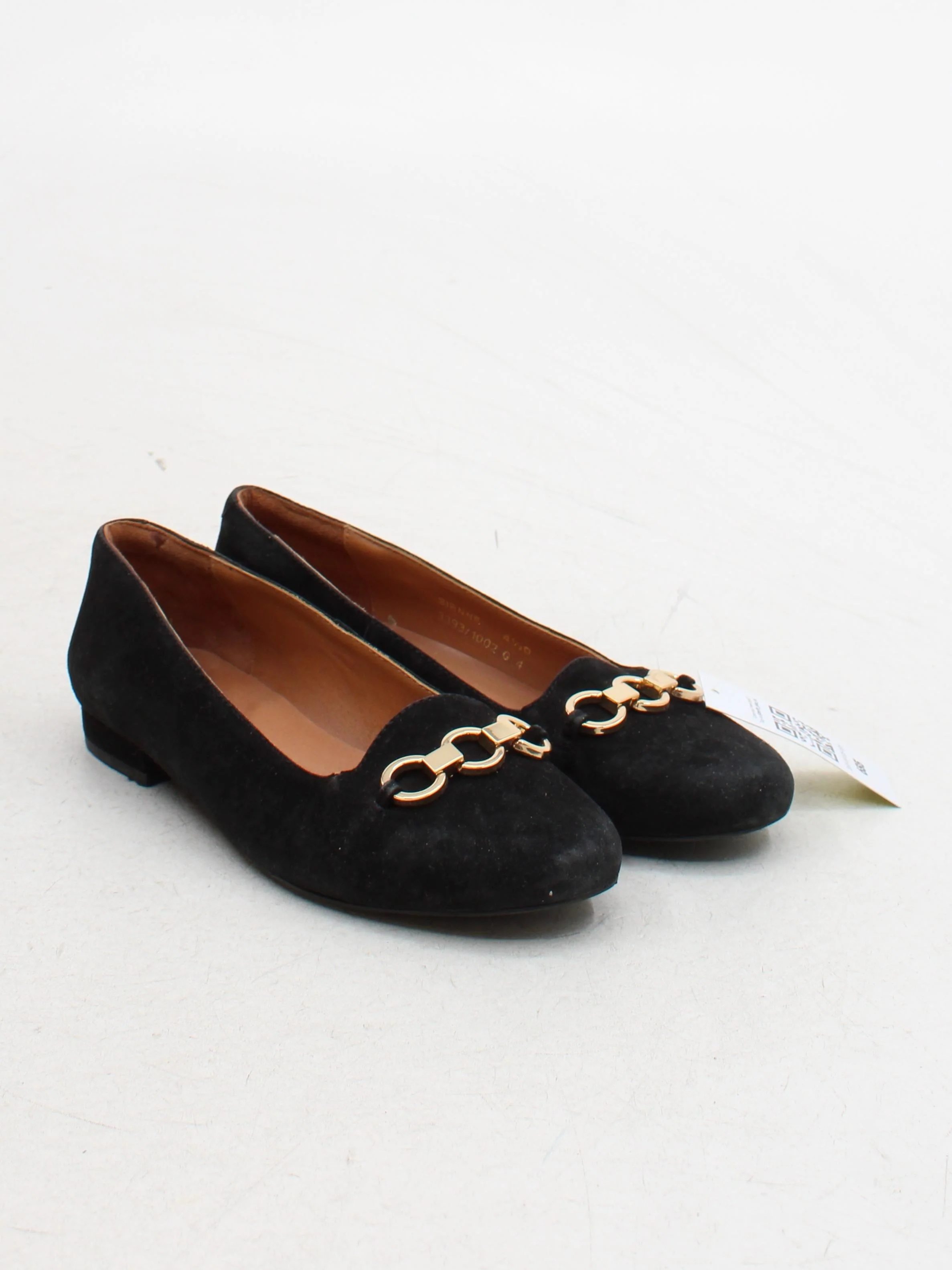 Jones Bootmaker Women's Flat Shoes UK 4.5 Black 100% Suede Loafer - Image 4