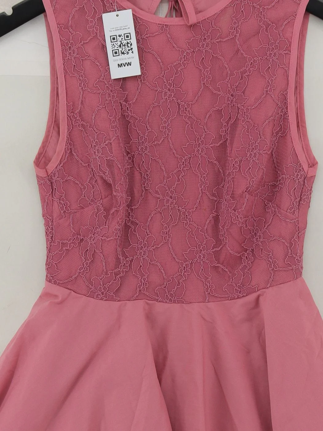 Jones + Jones Skater Mini Dress UK12 in Pink - Image 3