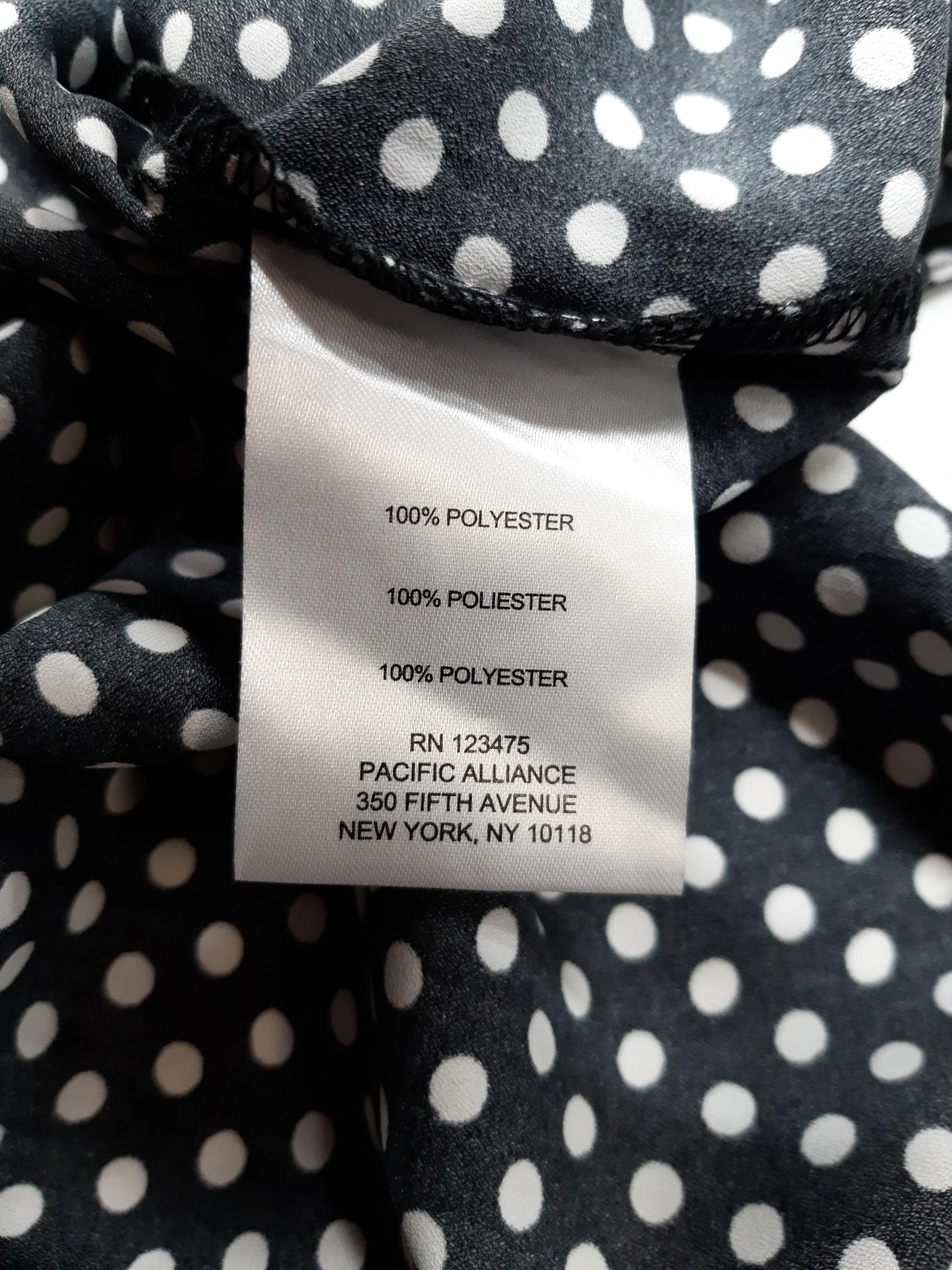 Jones New York Women's Blouse L Black 100% Polyester Basic - Image 6