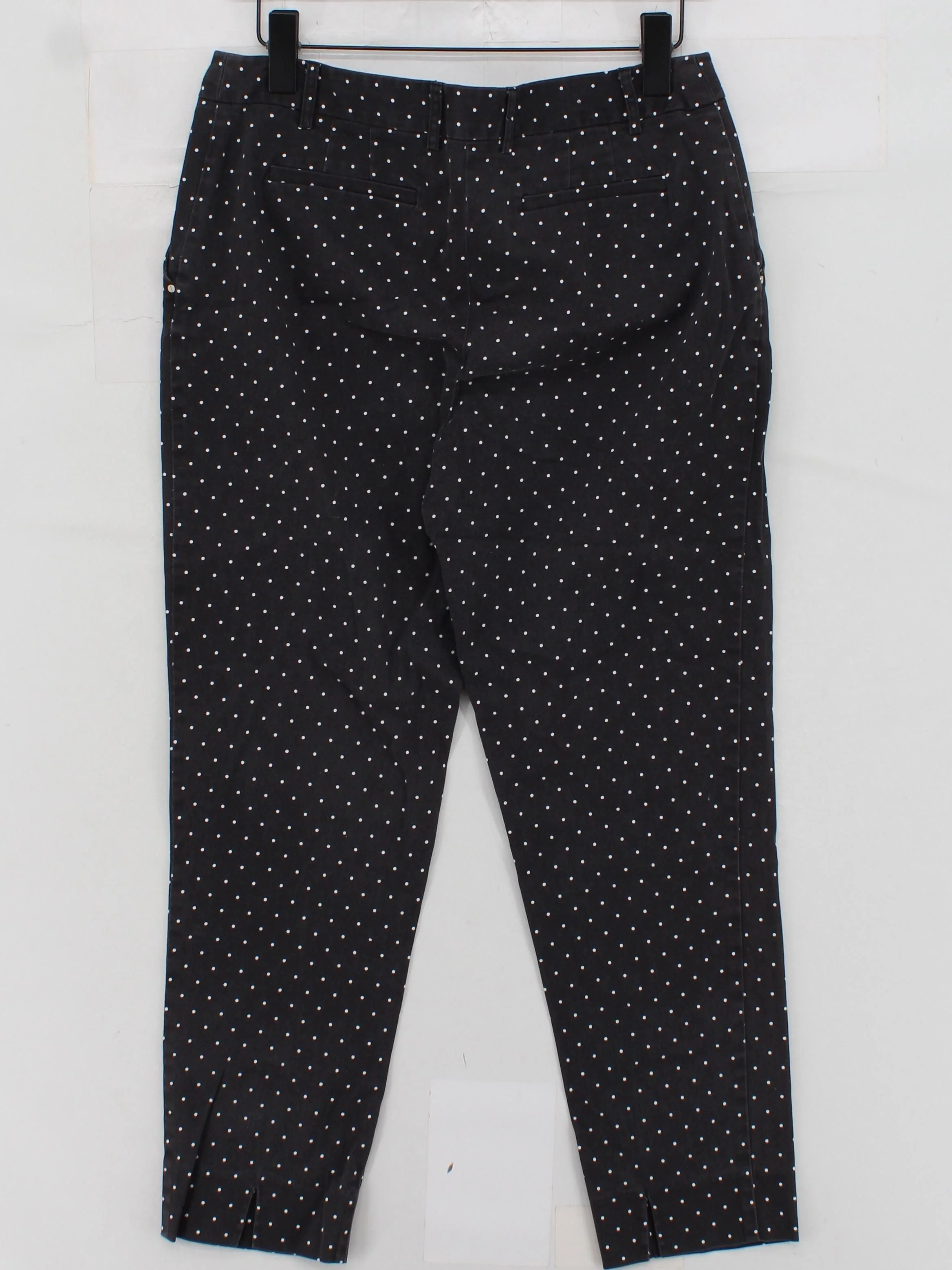 Jones New York Women's Trousers UK 10 Black Cotton with Elastane Capri - Image 2
