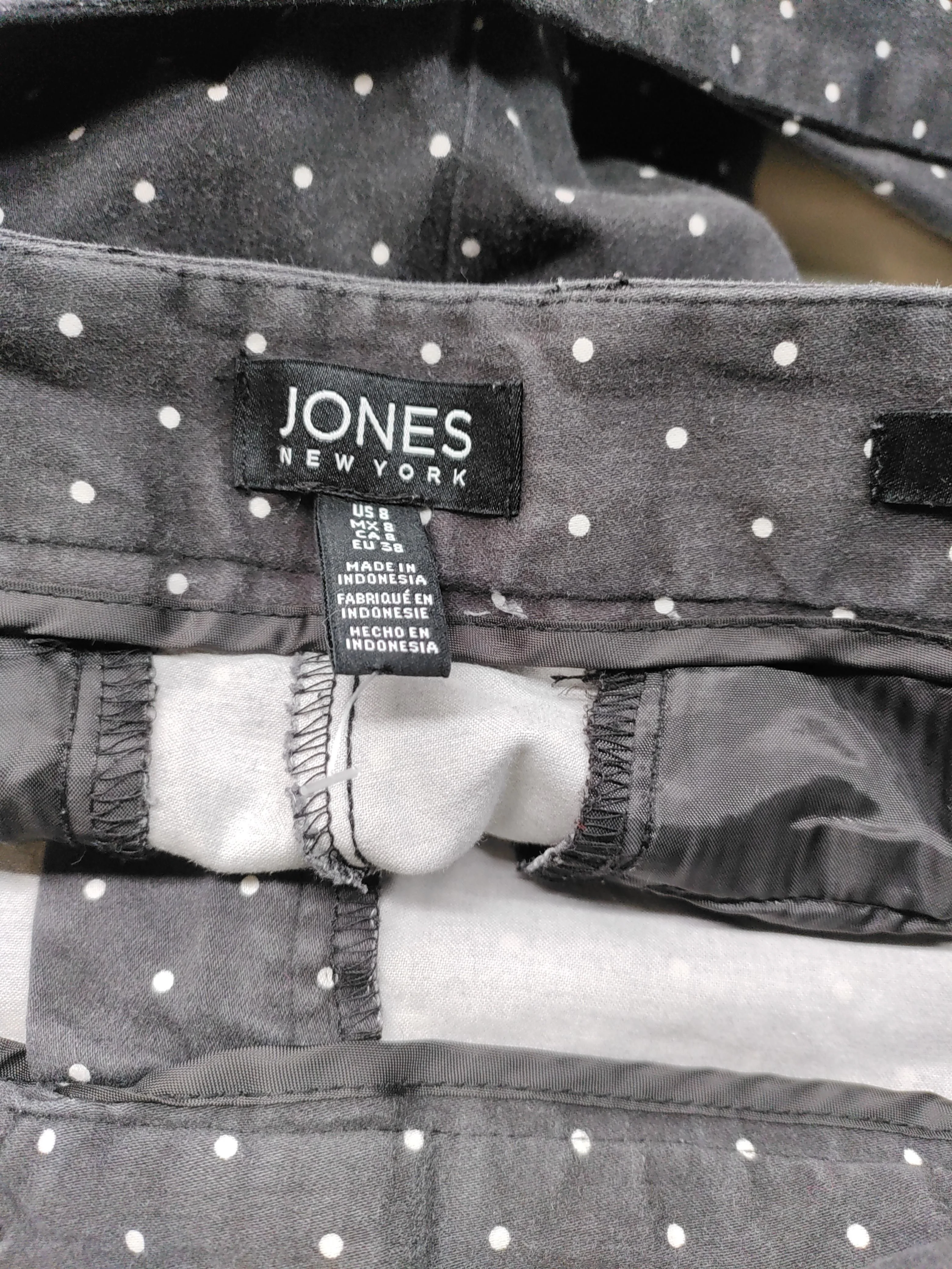 Jones New York Women's Trousers UK 10 Black Cotton with Elastane Capri - Image 5