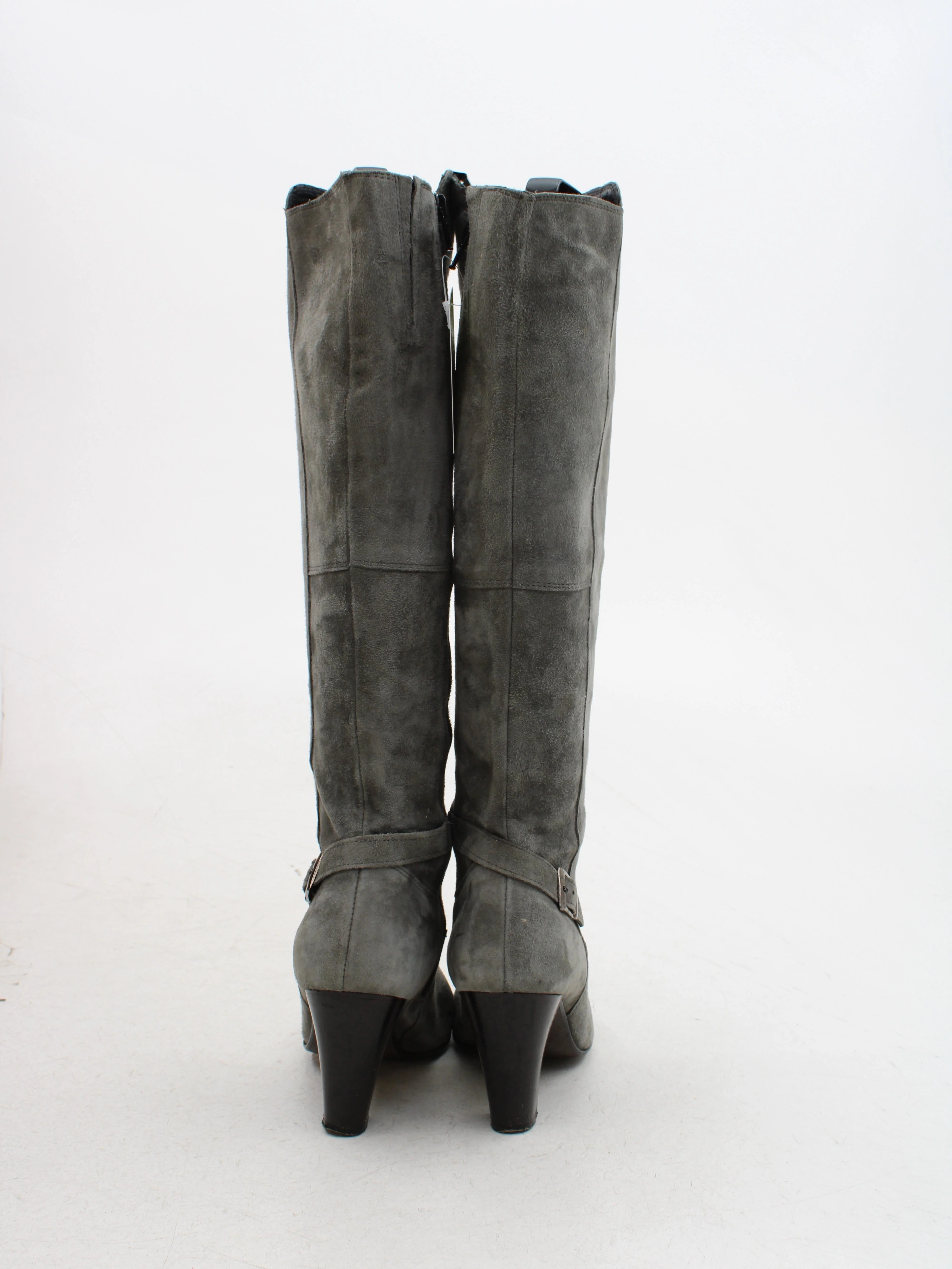Jones Women's Boots UK 5 Grey 100% Suede Riding Boot - Image 3
