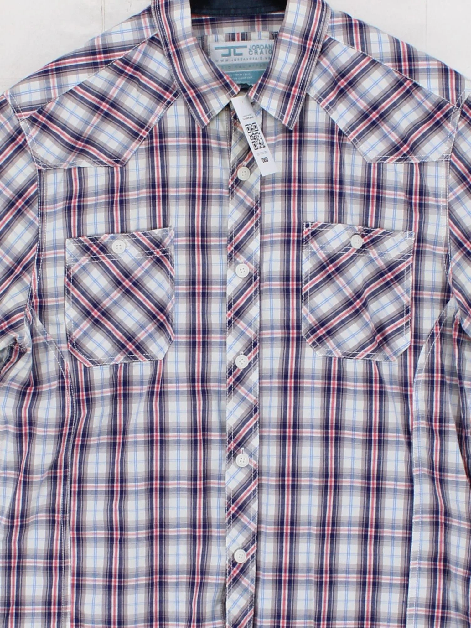Jordan Craig Men's Shirt M Multi Checkered 100% Cotton Basic - Image 3