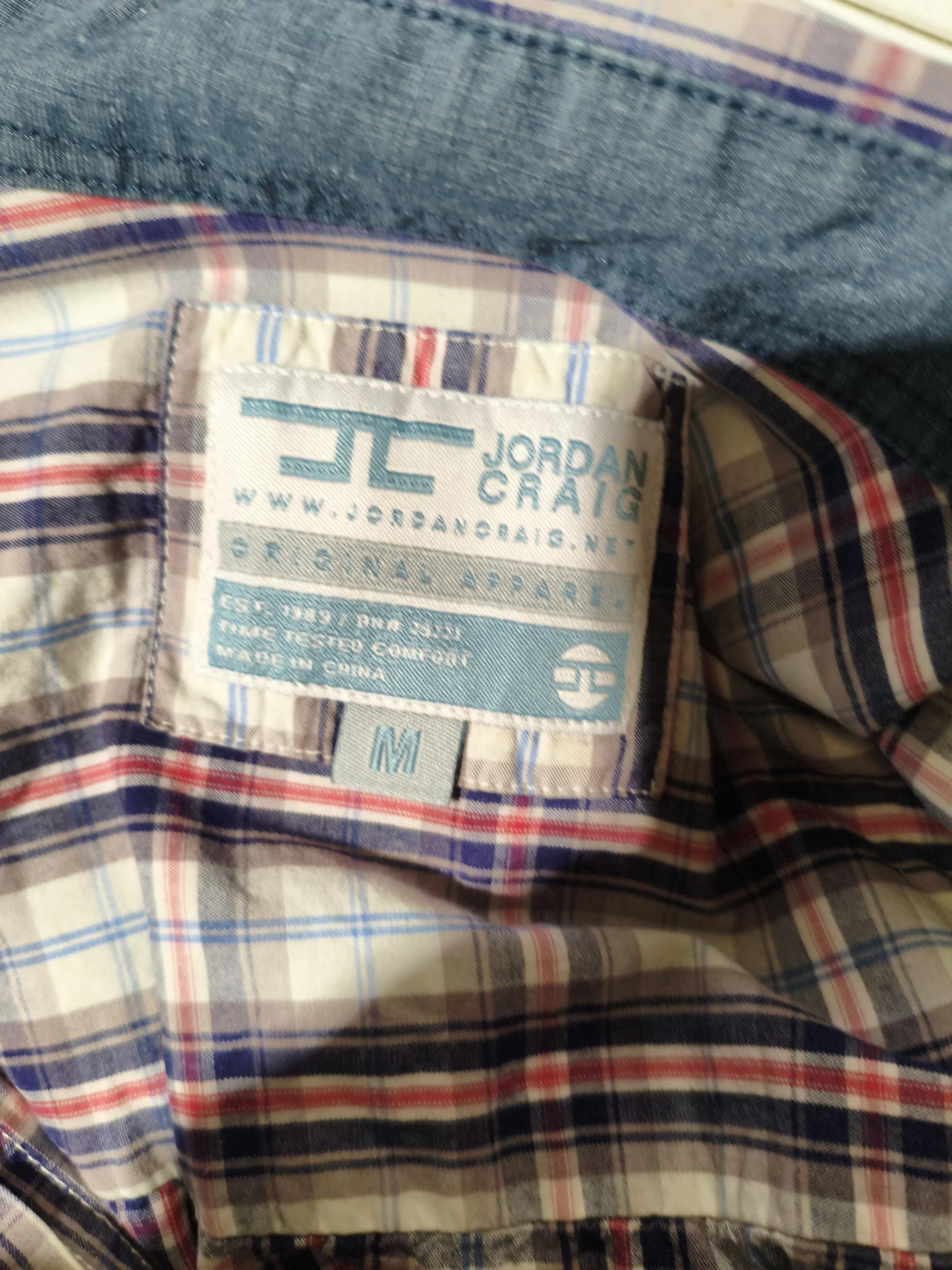 Jordan Craig Men's Shirt M Multi Checkered 100% Cotton Basic - Image 5