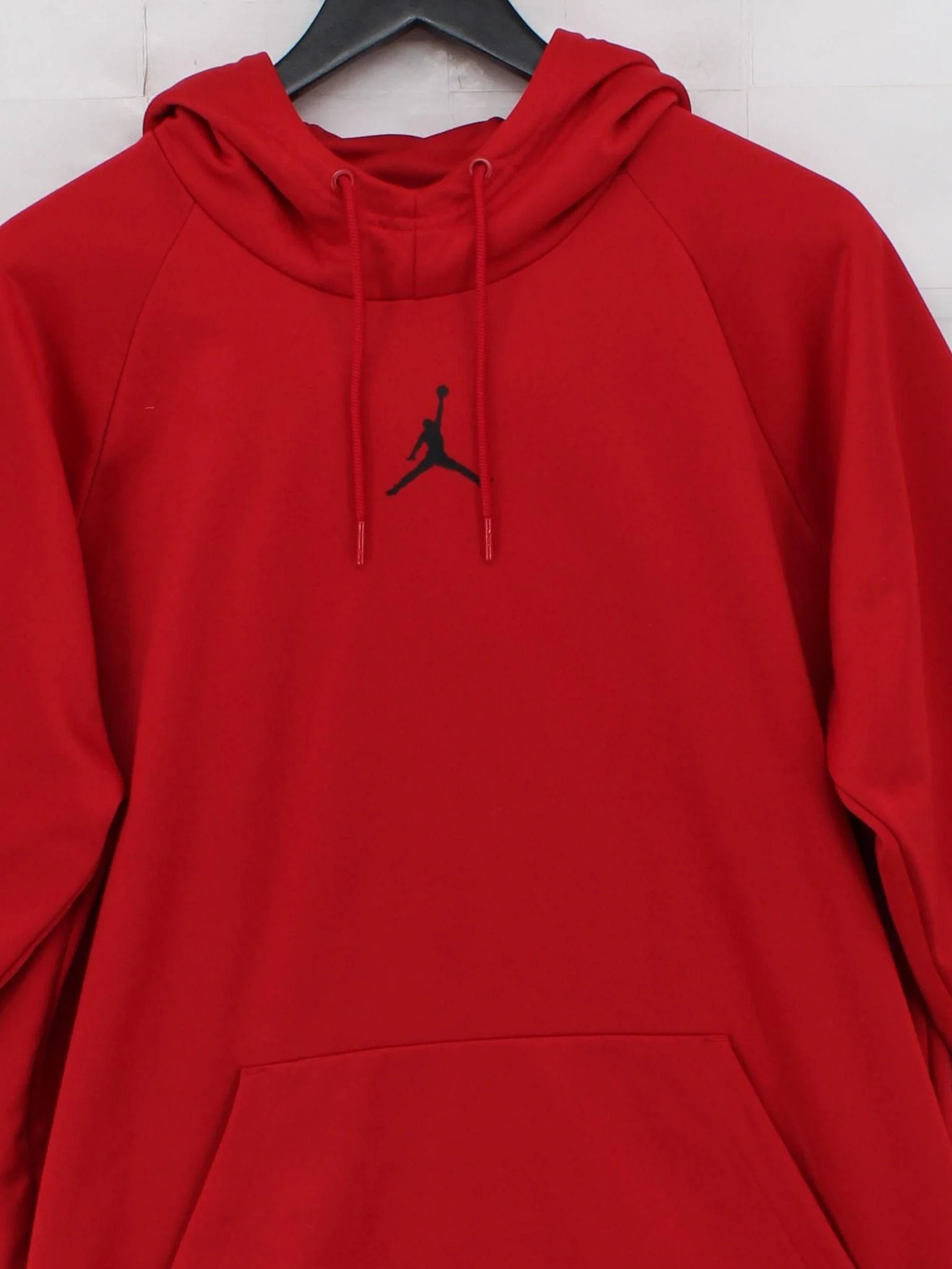Jordan Men's Hoodie XL Red 100% Polyester Pullover - Image 3