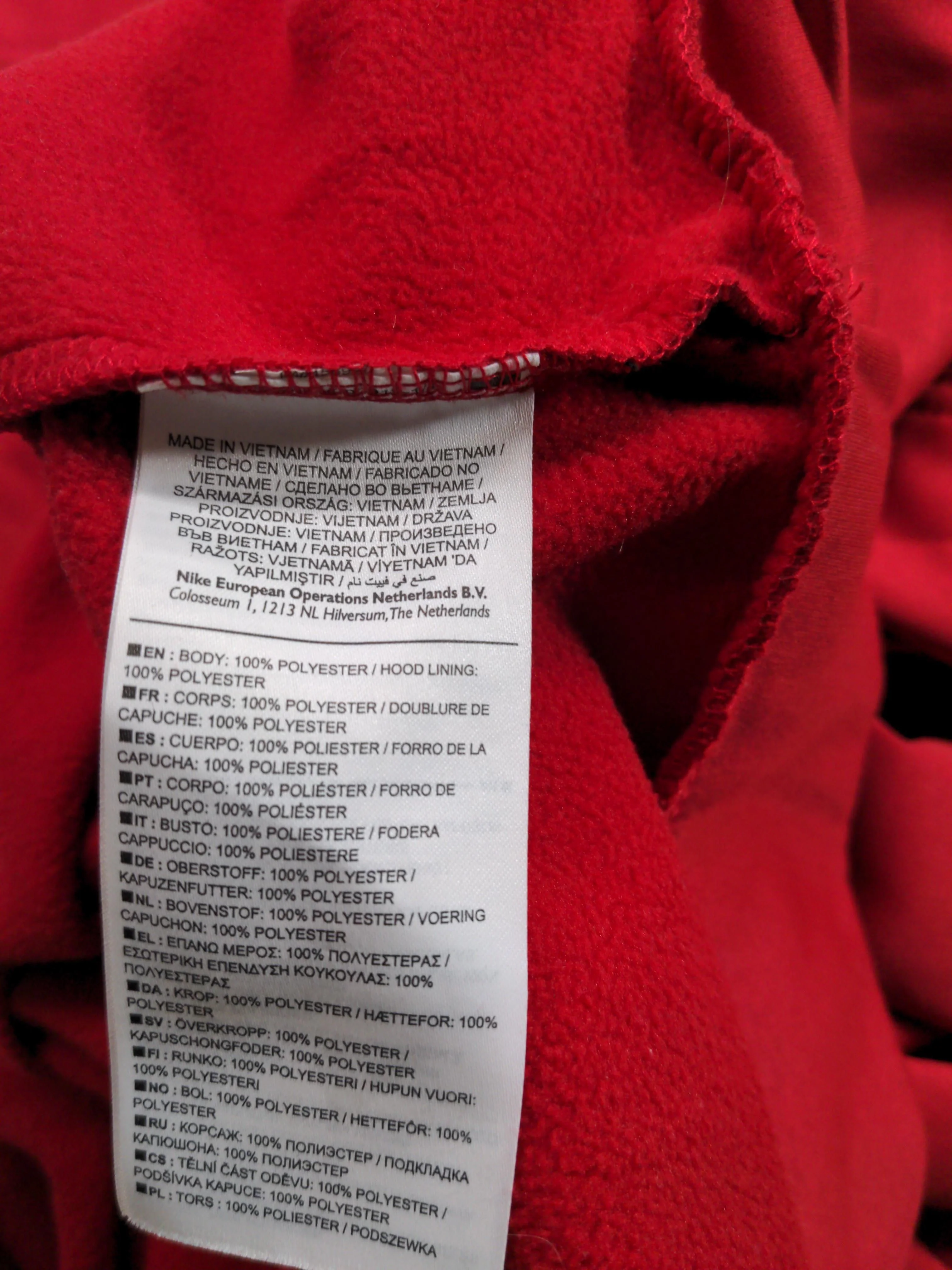 Jordan Men's Hoodie XL Red 100% Polyester Pullover - Image 6