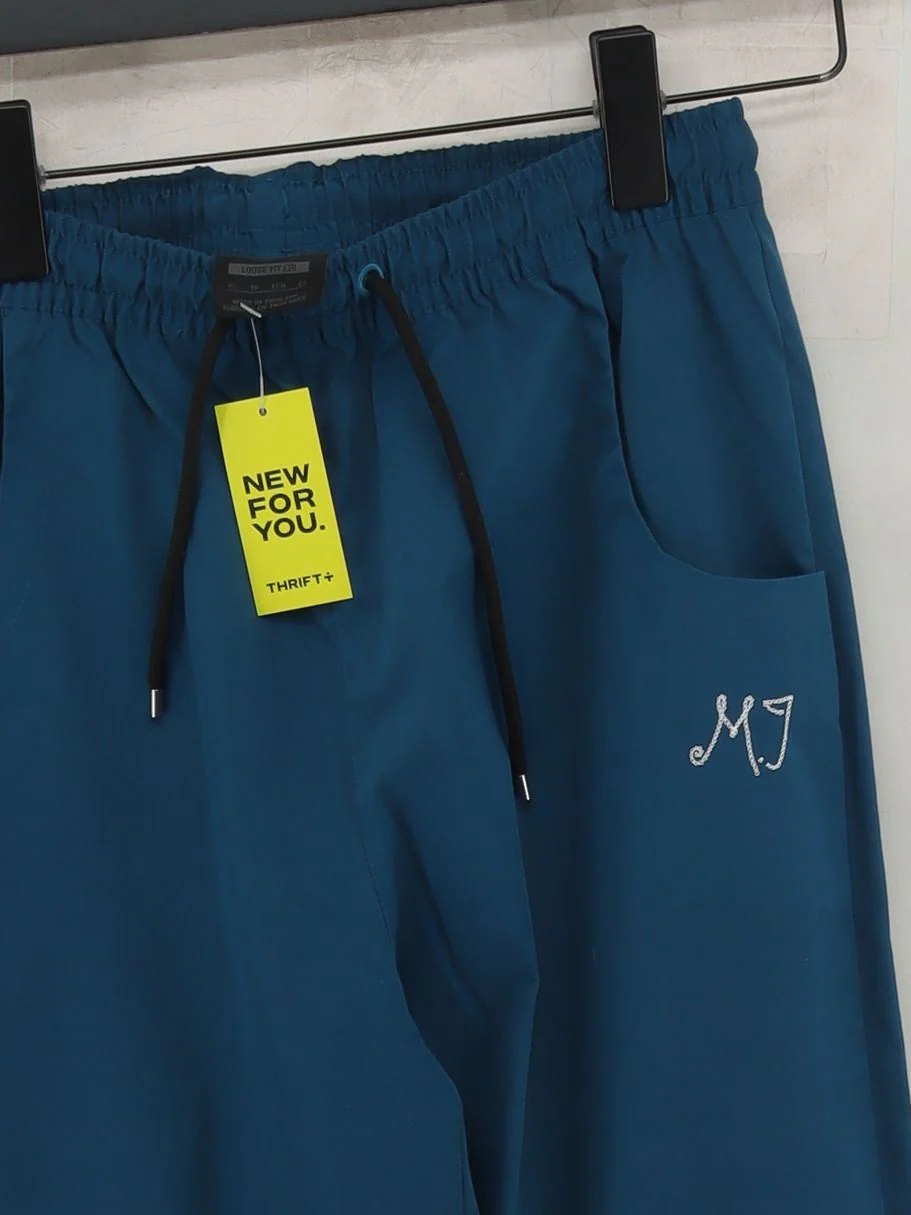 Jordan Men's Sports Bottoms XS Blue 100% Other Sweatpants - Image 3
