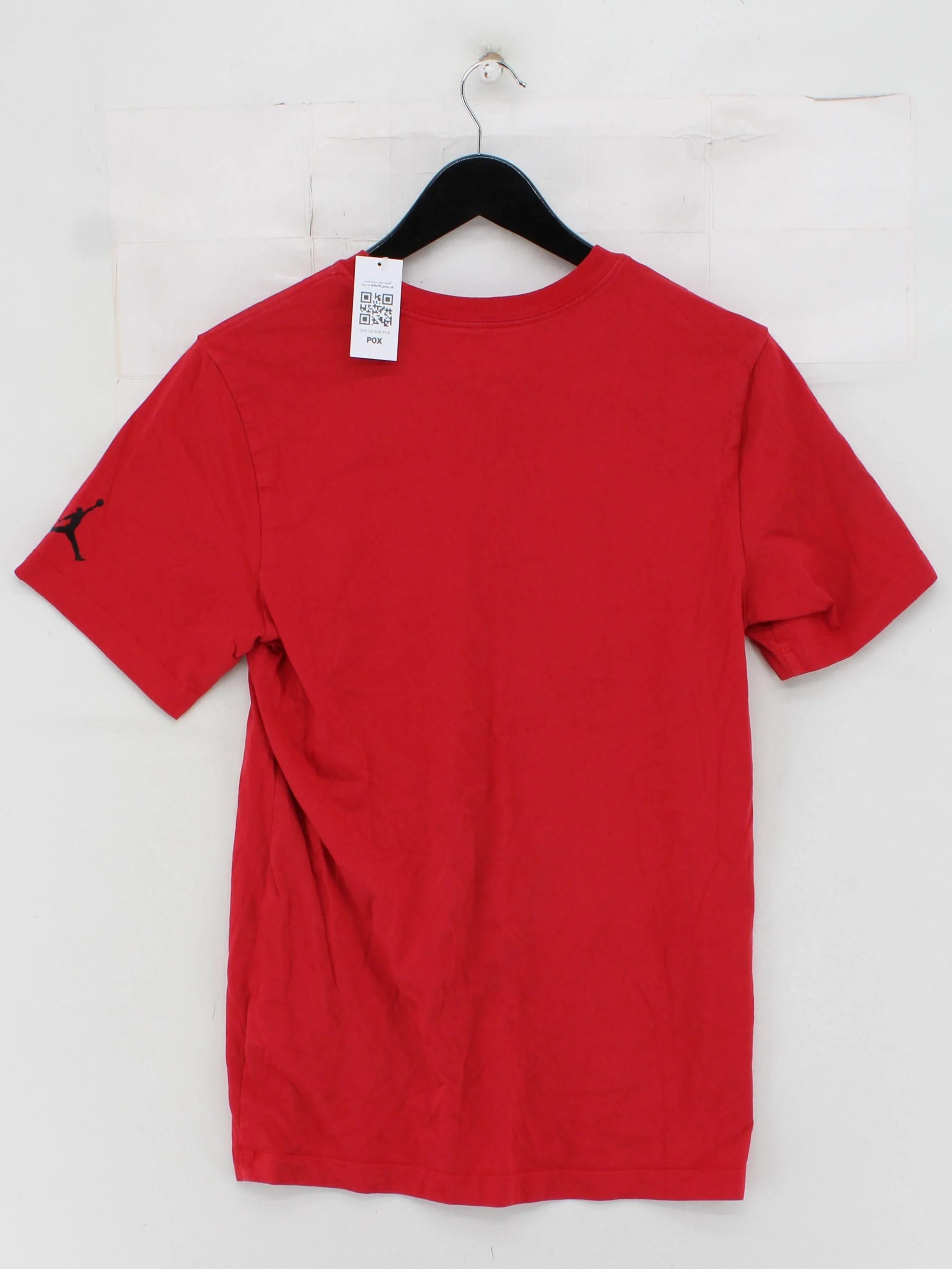 Jordan Men's T-Shirt S Red Graphic 100% Cotton Basic - Image 2