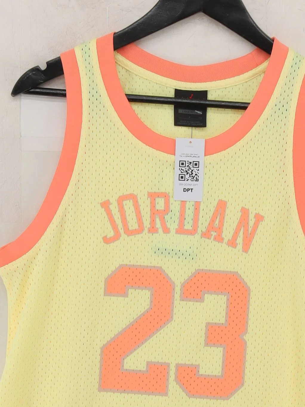 Jordan Women's Top S Yellow Graphic 100% Polyester Sleeveless Round Neck Basic - Image 3