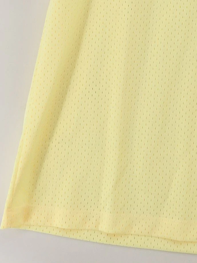 Jordan Women's Top S Yellow Graphic 100% Polyester Sleeveless Round Neck Basic - Image 4