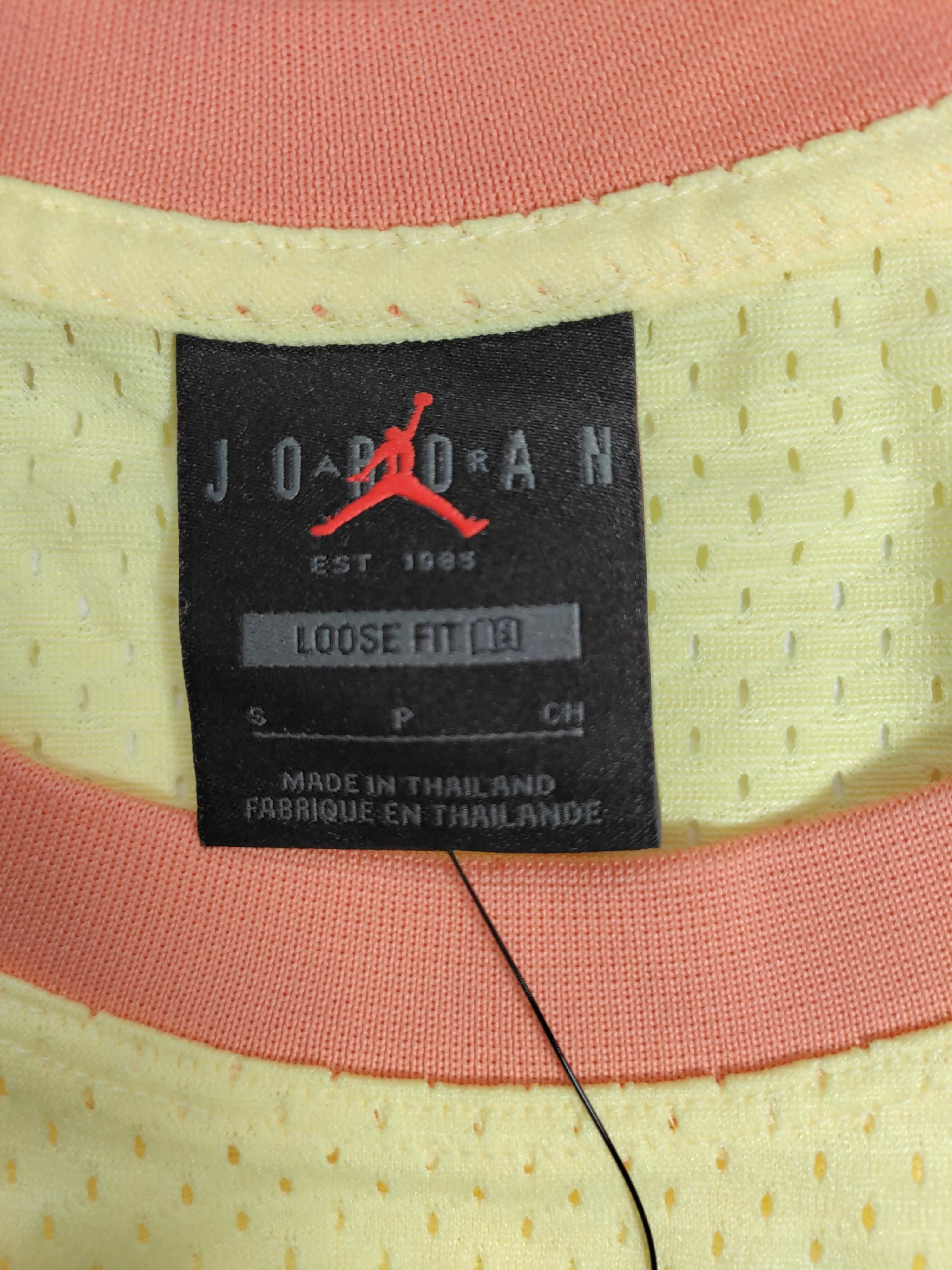 Jordan Women's Top S Yellow Graphic 100% Polyester Sleeveless Round Neck Basic - Image 5