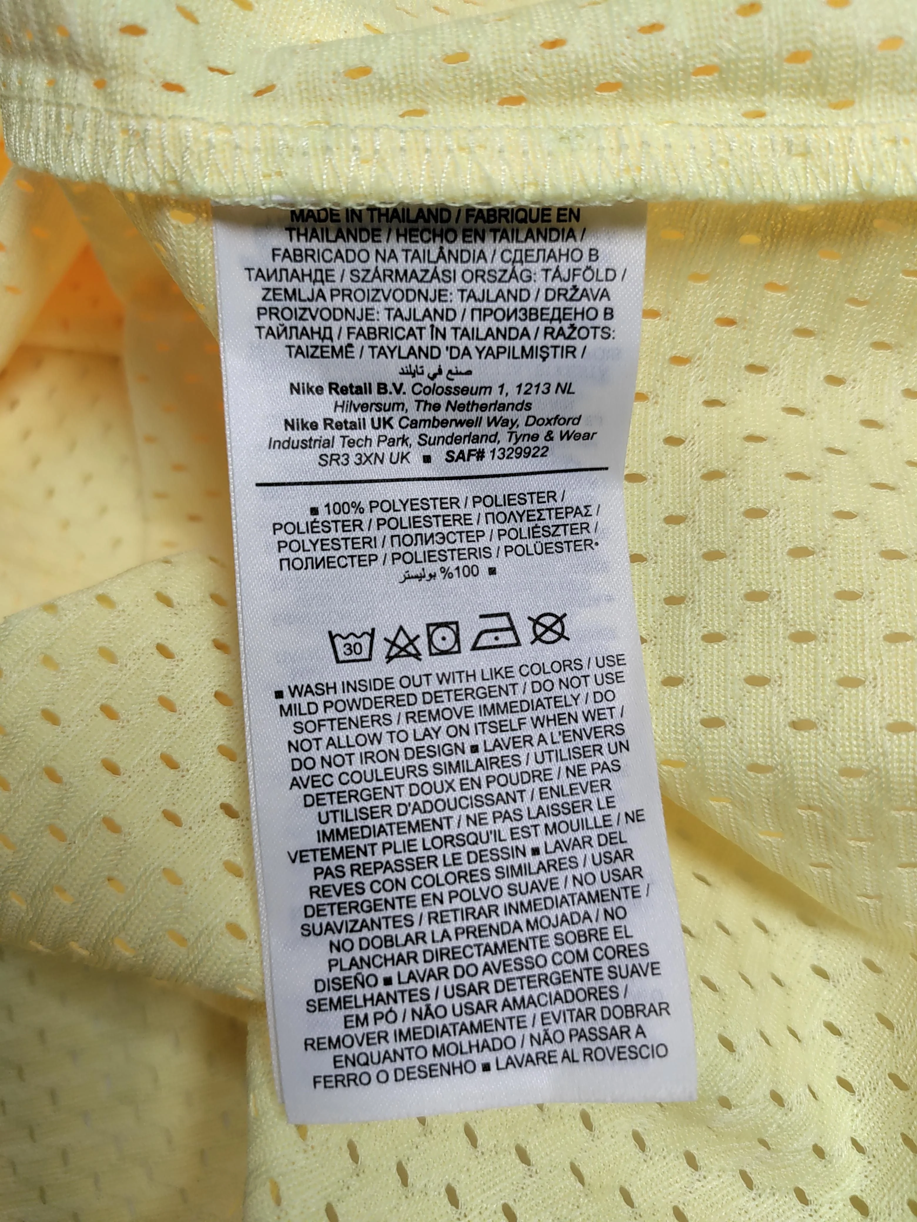 Jordan Women's Top S Yellow Graphic 100% Polyester Sleeveless Round Neck Basic - Image 6