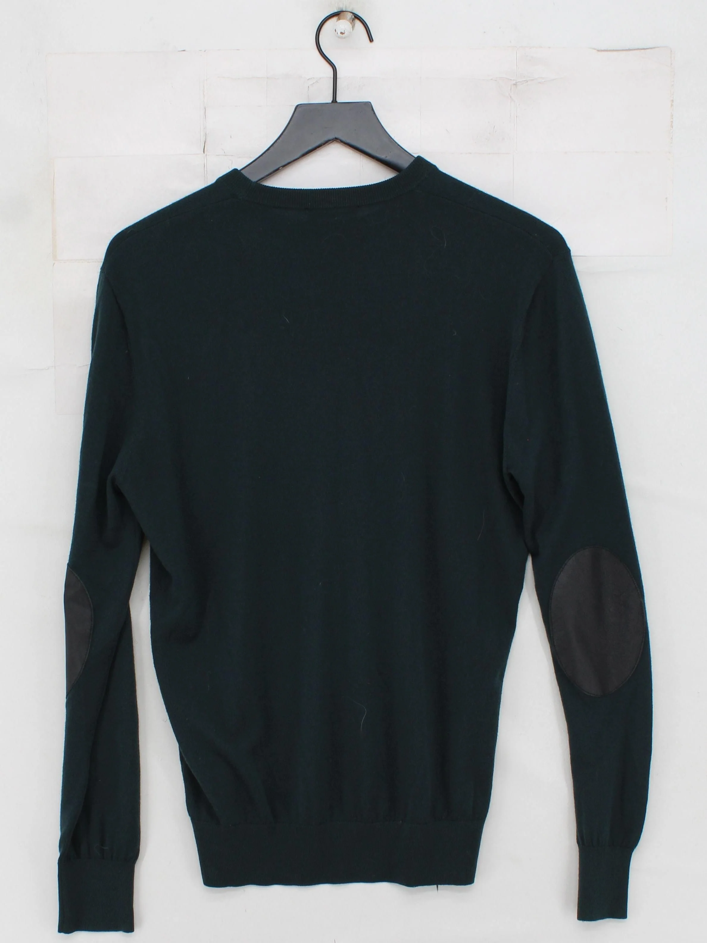 Joseph Men's Jumper M Green 100% Wool Round Neck Pullover - Image 2