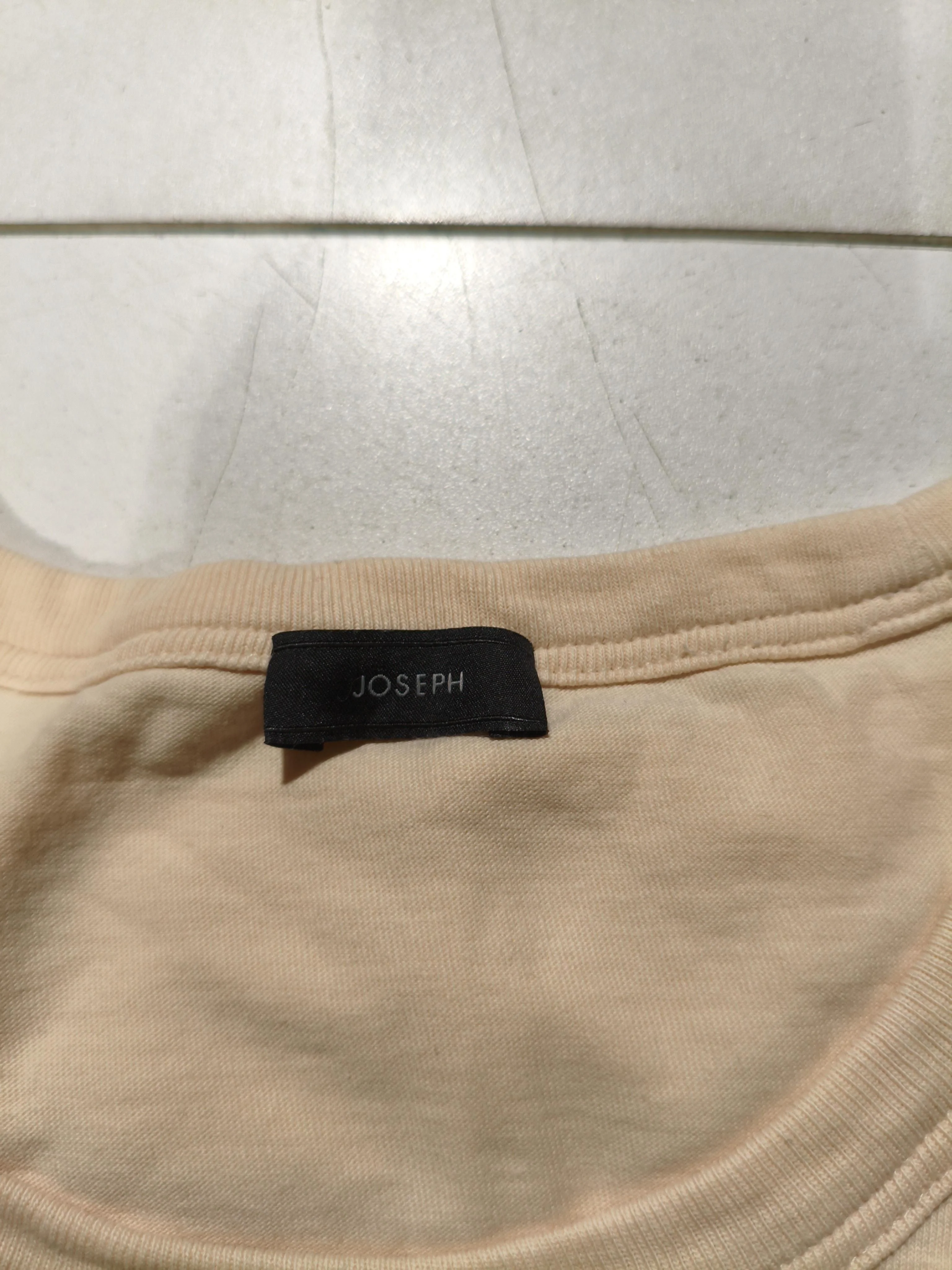 Joseph Men's T-Shirt L Cream 100% Cotton Basic - Image 5