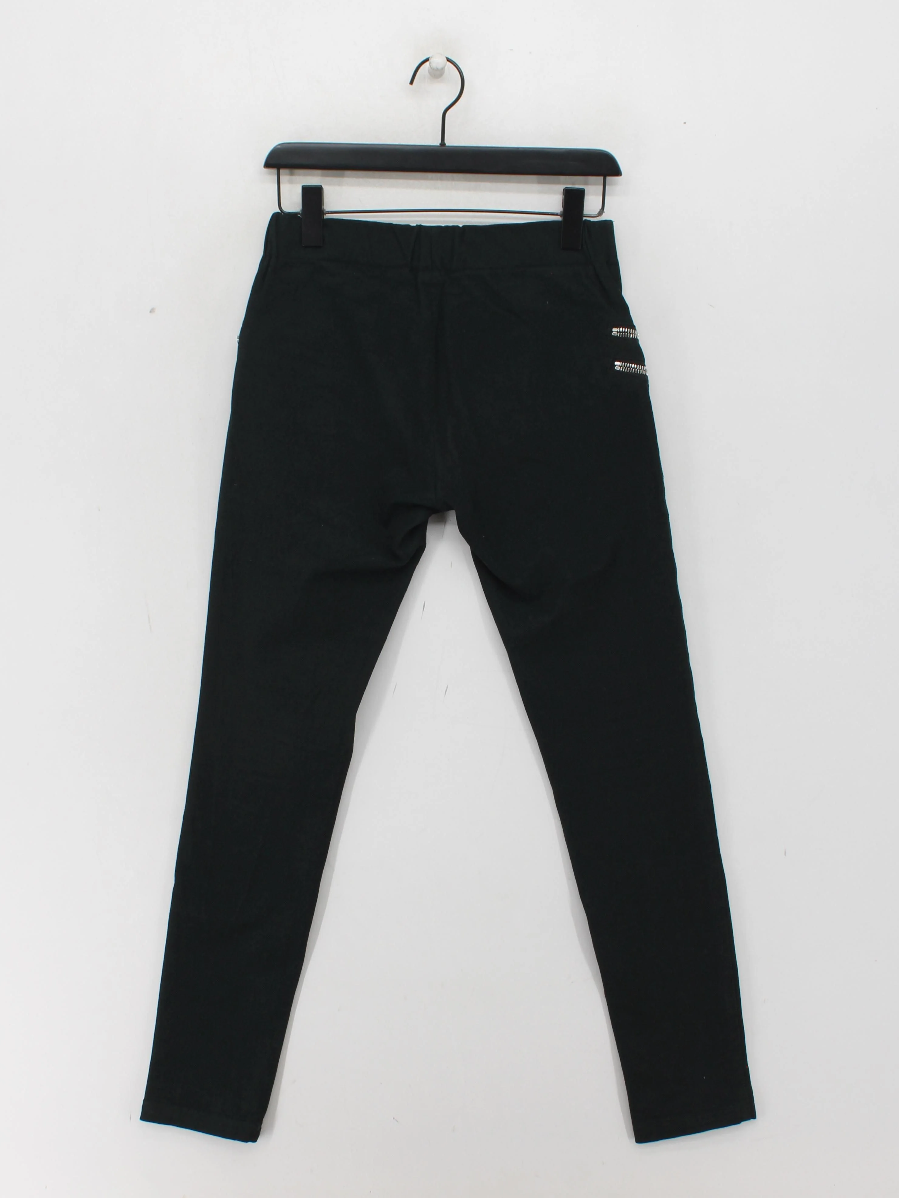 Joseph Men's Trousers W 28 in Black Viscose with Cotton, Elastane Tapered Chino - Image 2