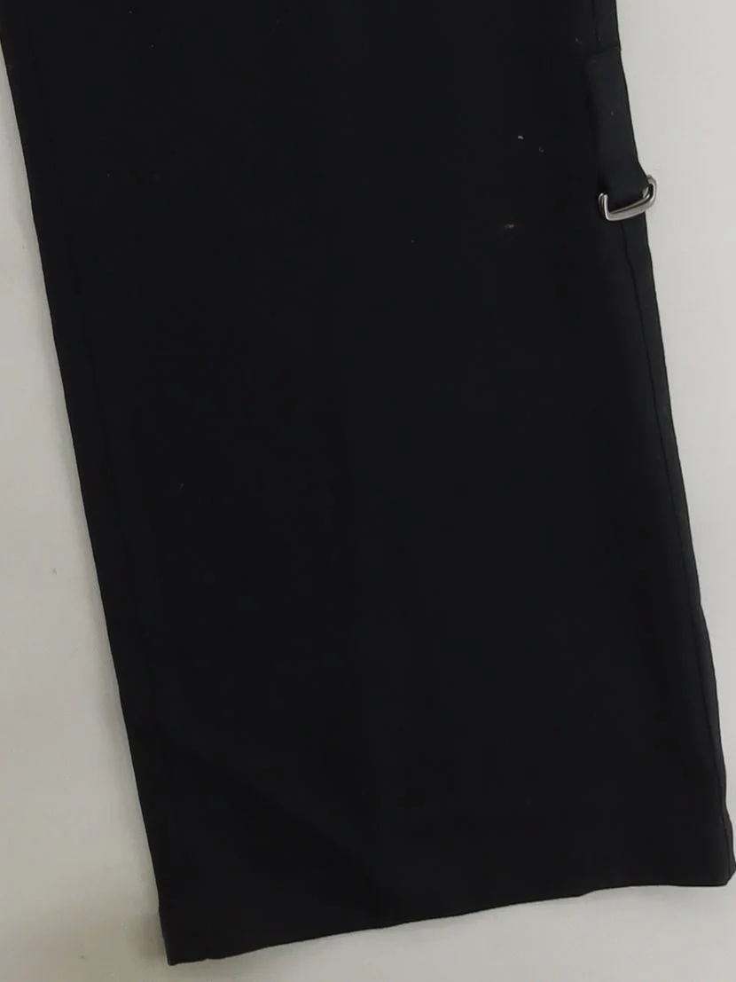 Joseph Men's Trousers XL Black 100% Wool Wide-Leg Cargo - Image 4