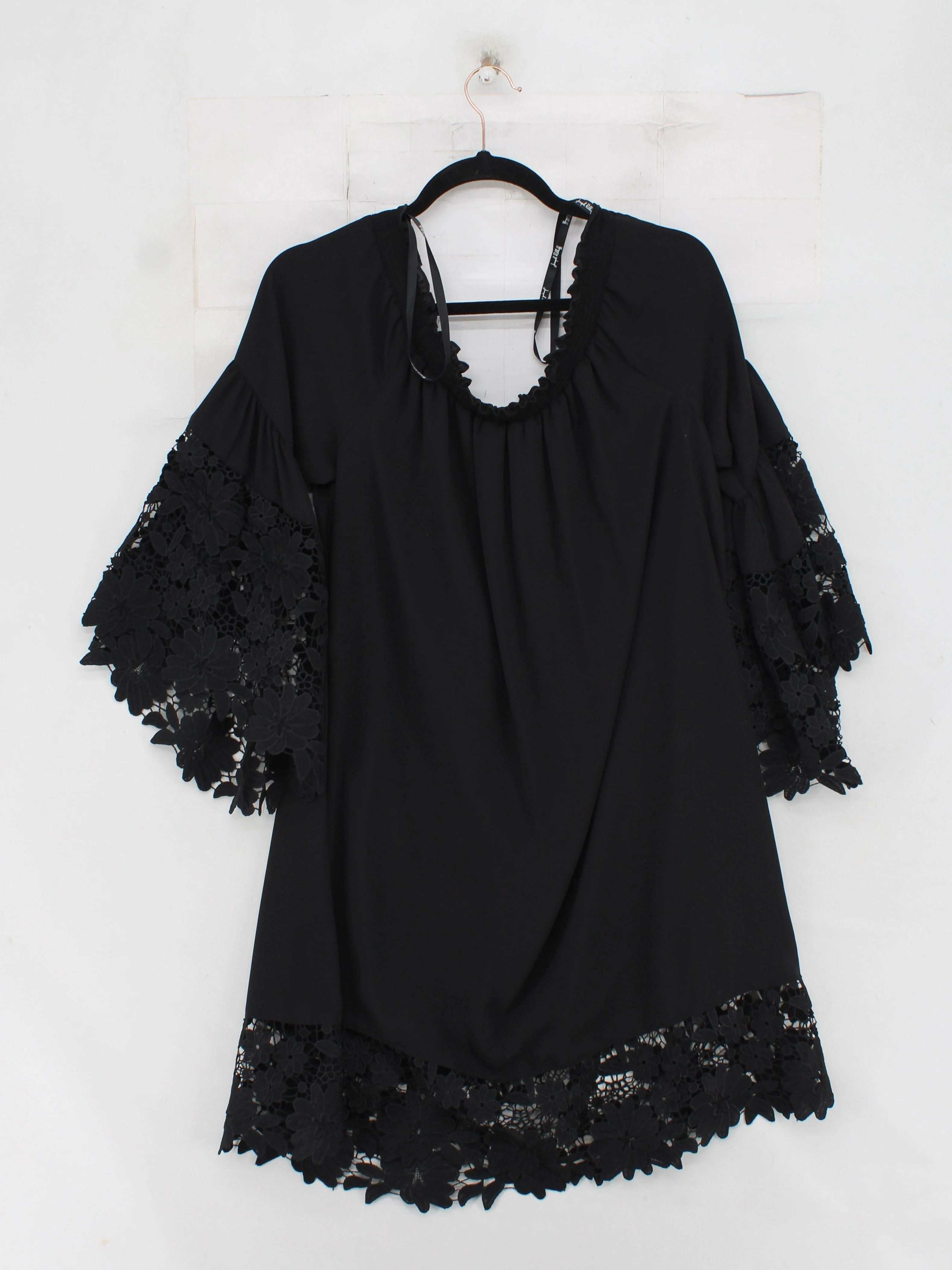 Joseph Ribkoff T-Shirt Mini Dress L in Black - Image 2