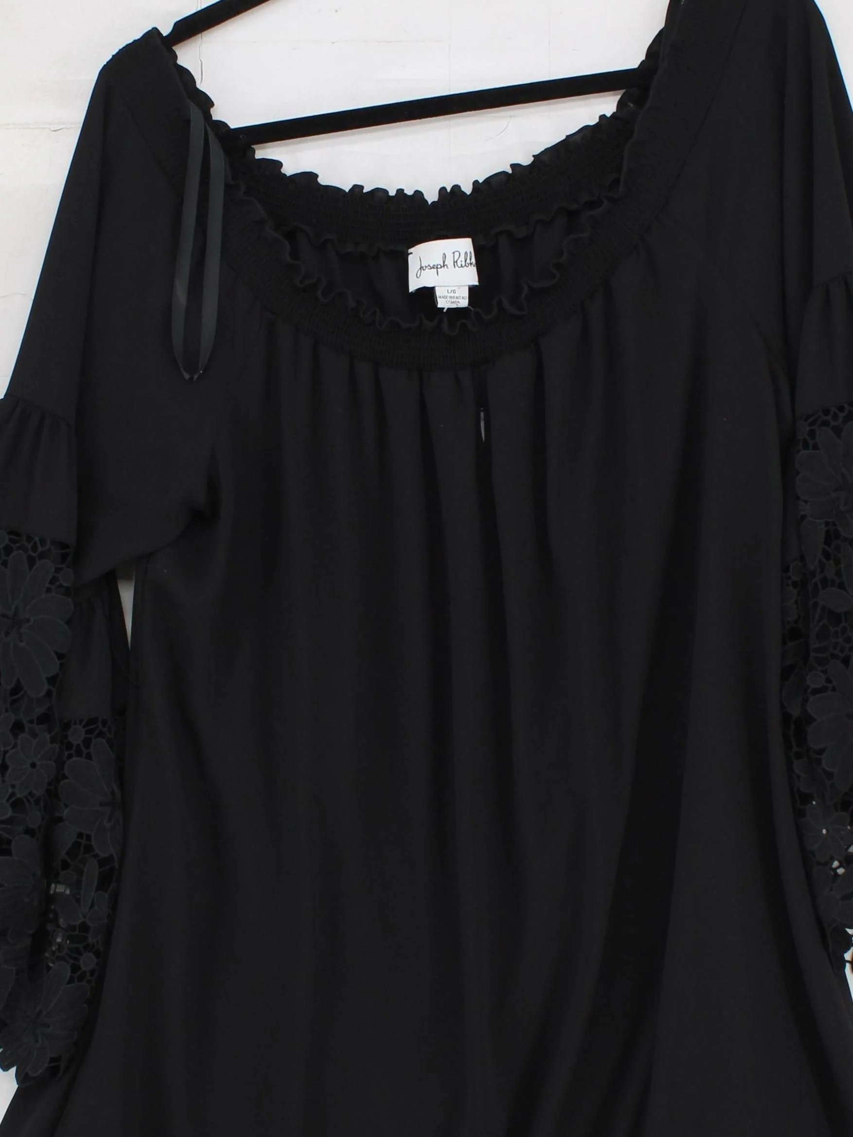 Joseph Ribkoff T-Shirt Mini Dress L in Black - Image 3