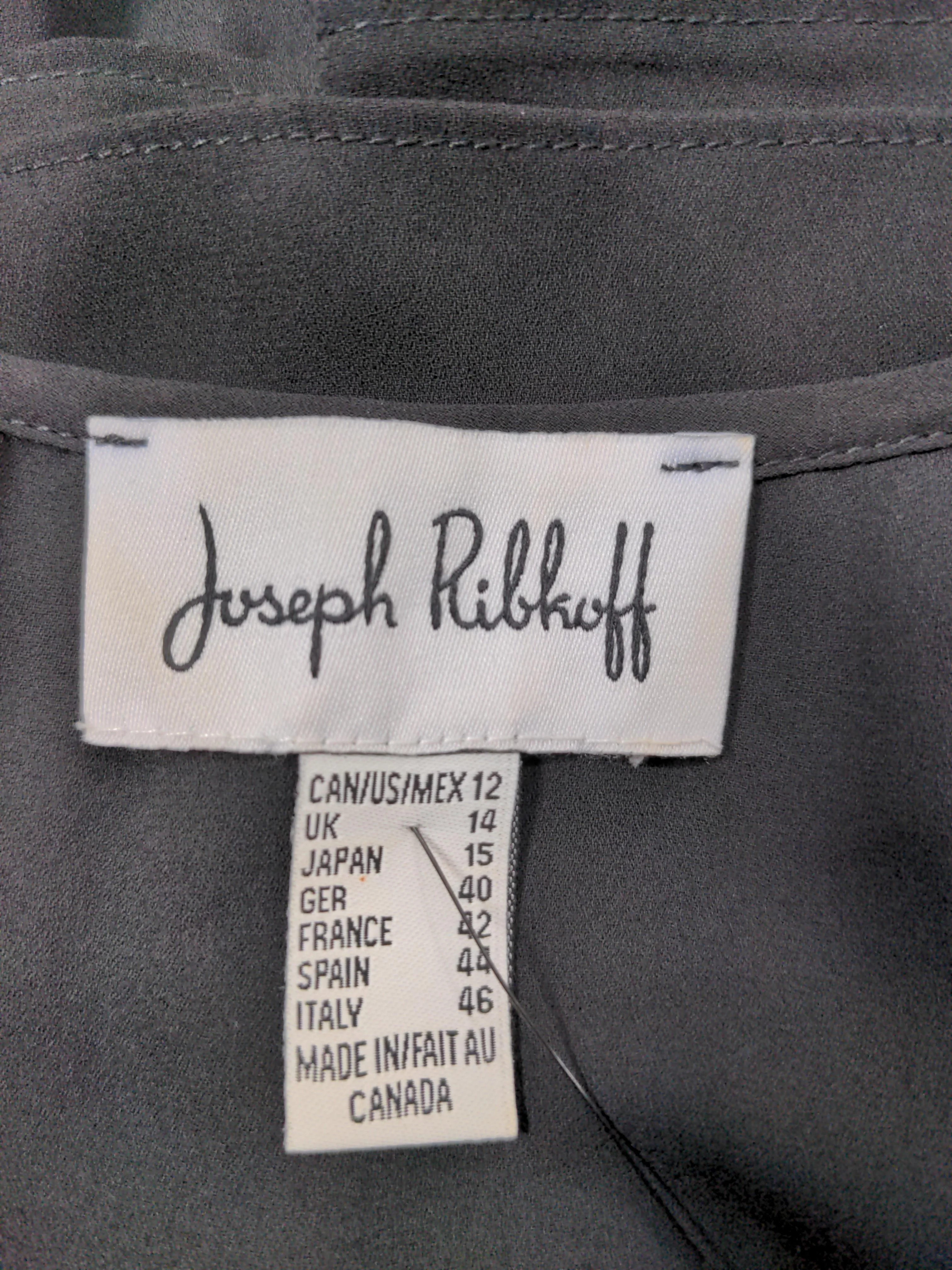 Joseph Ribkoff Women's Blouse L Black 100% Other 3/4 Sleeve Round Neck Basic - Image 5