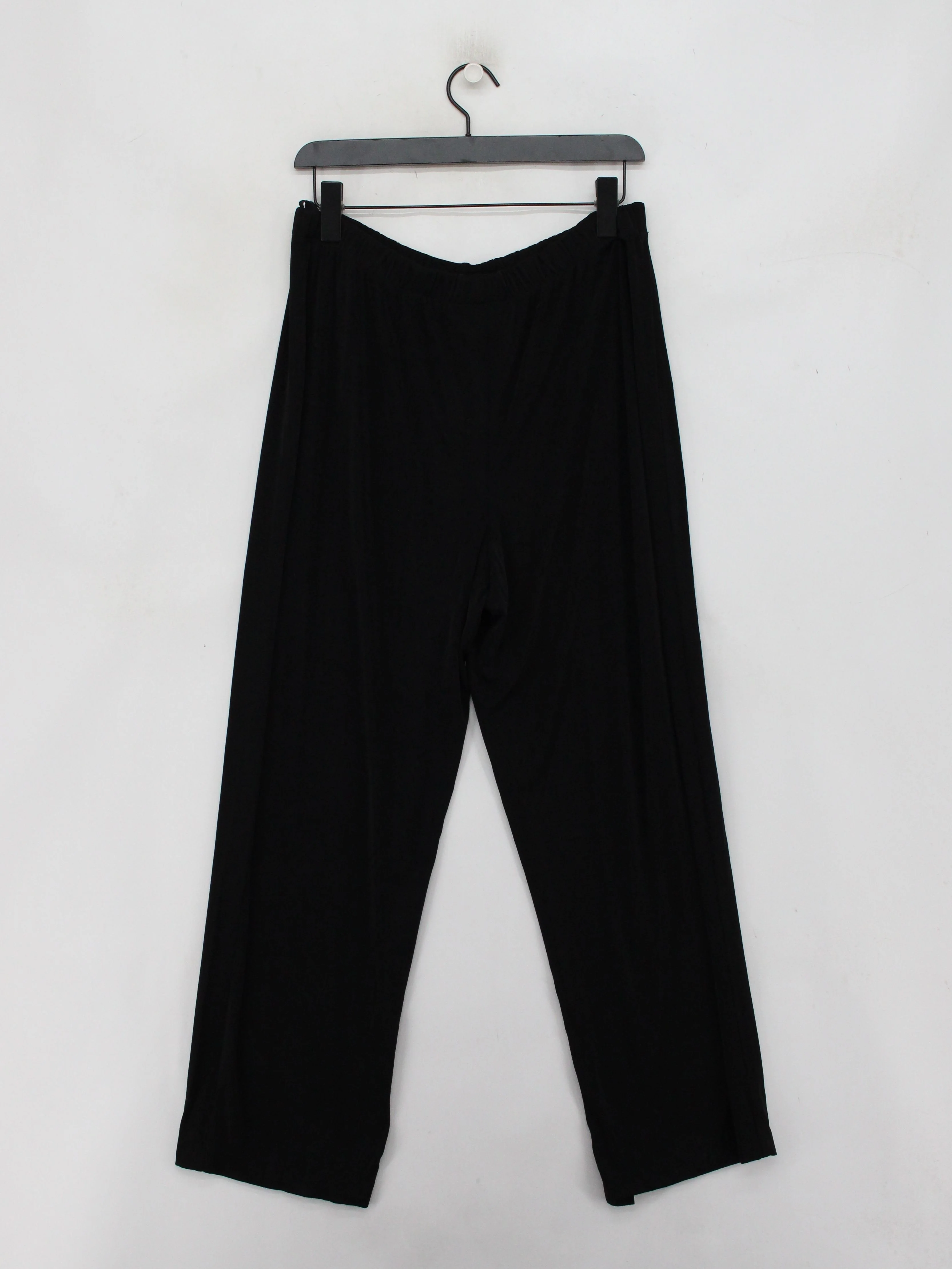 Joseph Ribkoff Women's Trousers M Black 100% Other Wide-Leg Sweatpants - Image 2