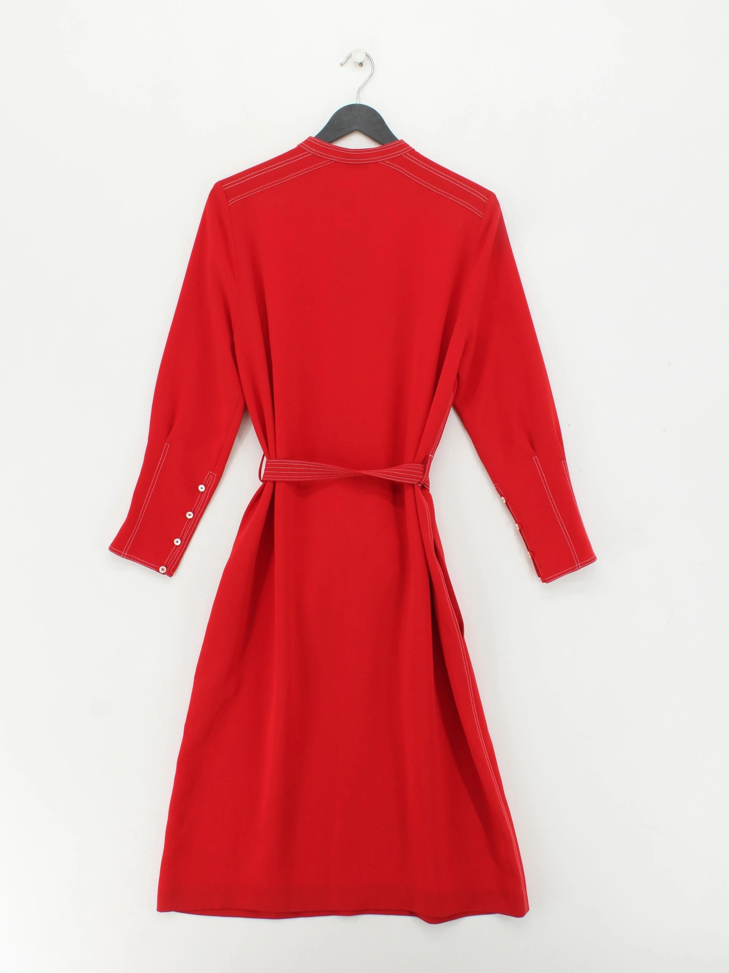 Joseph Shirt Midi Dress UK10 in Red - Image 2
