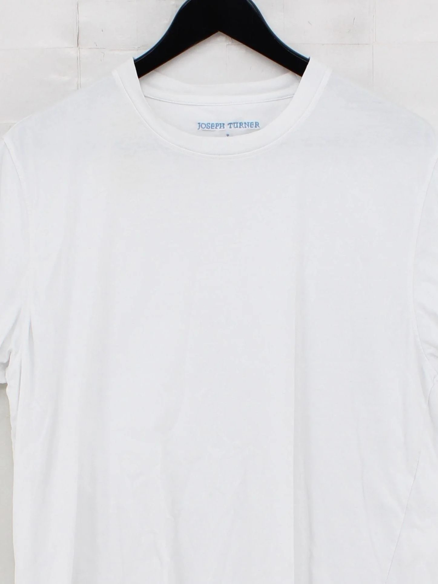Joseph Turner Men's T-Shirt L White 100% Cotton Basic - Image 3