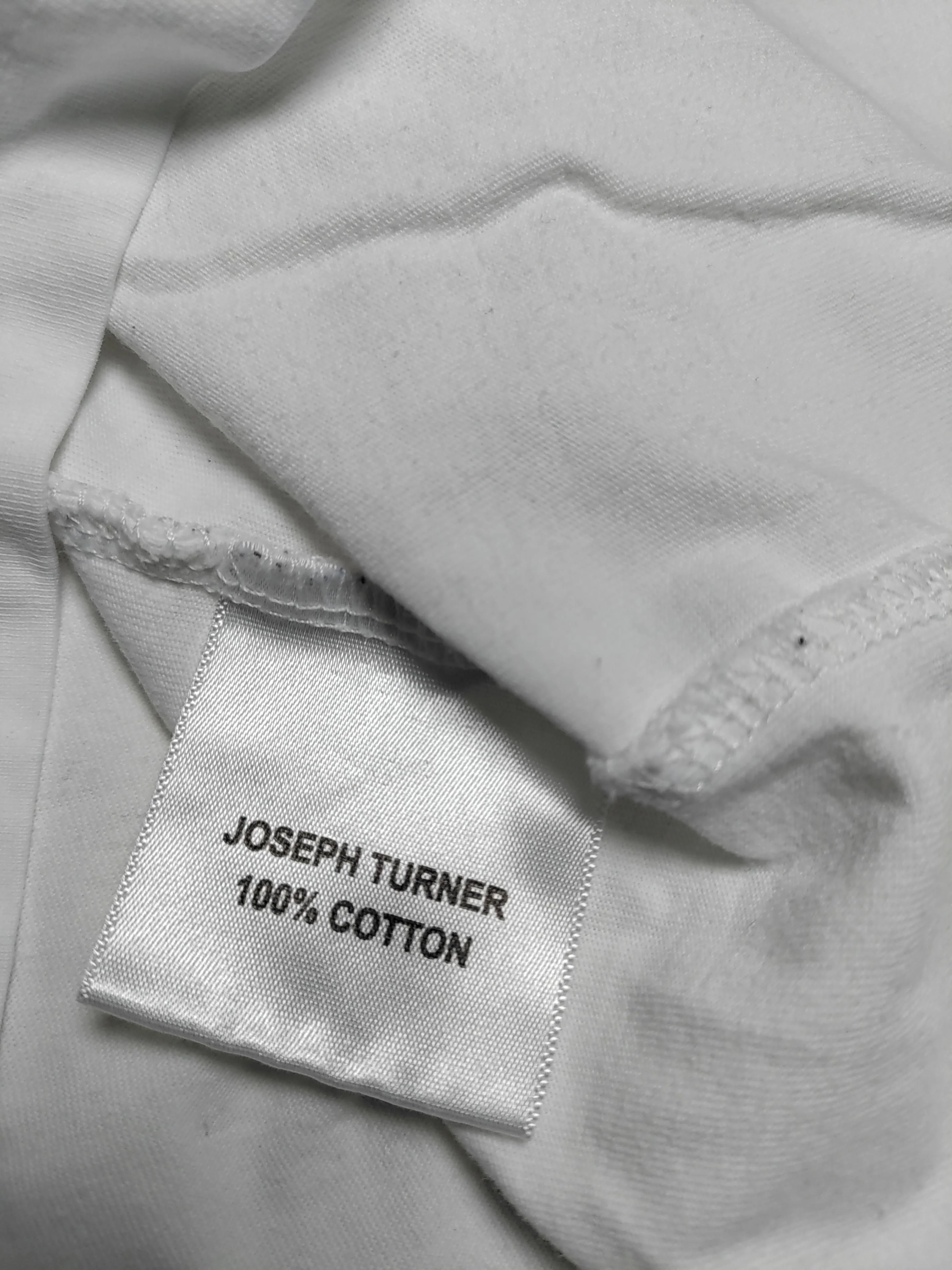 Joseph Turner Men's T-Shirt L White 100% Cotton Basic - Image 6