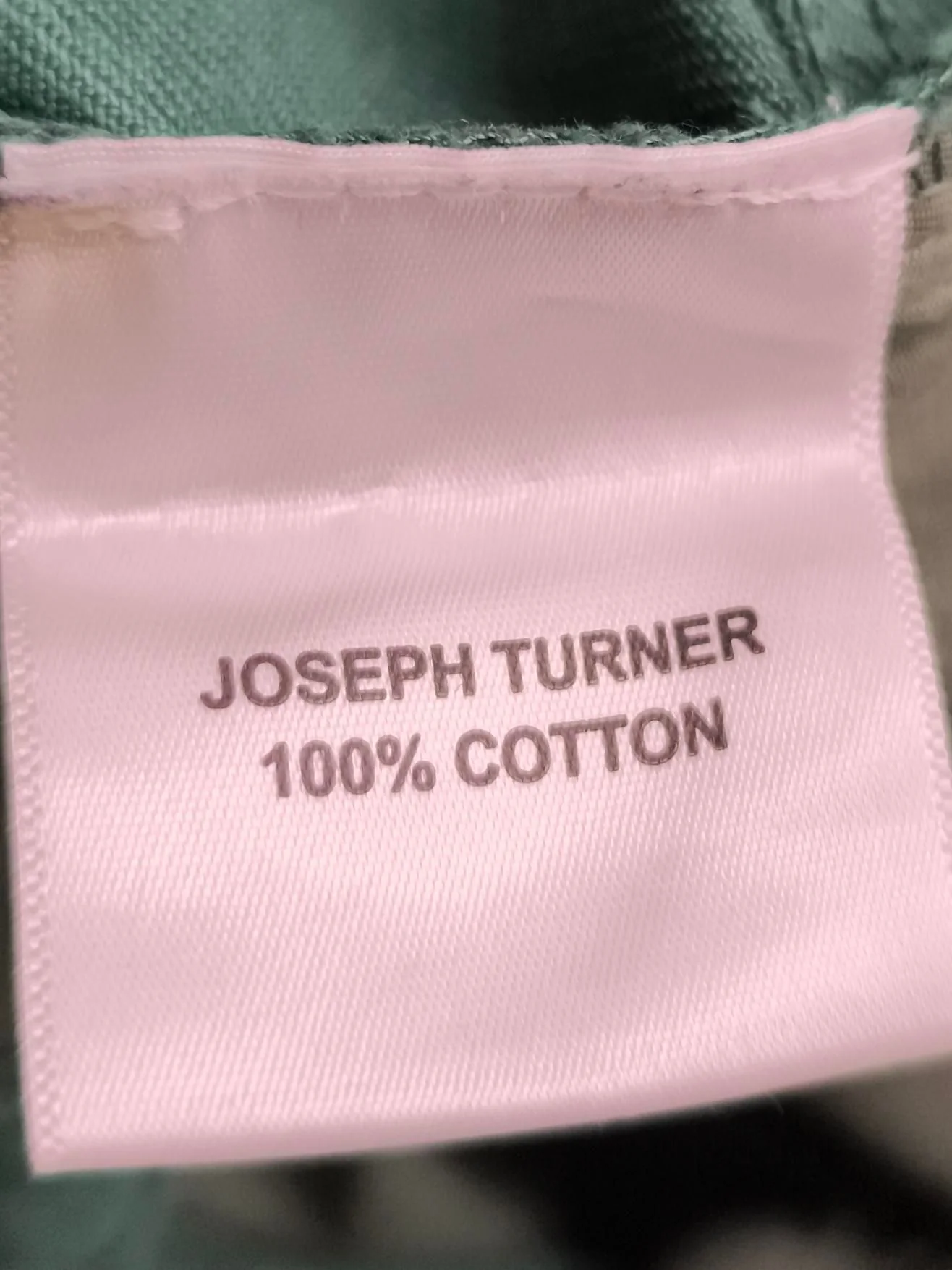 Joseph Turner Men's Trousers XXL Green 100% Cotton Straight Chino - Image 7