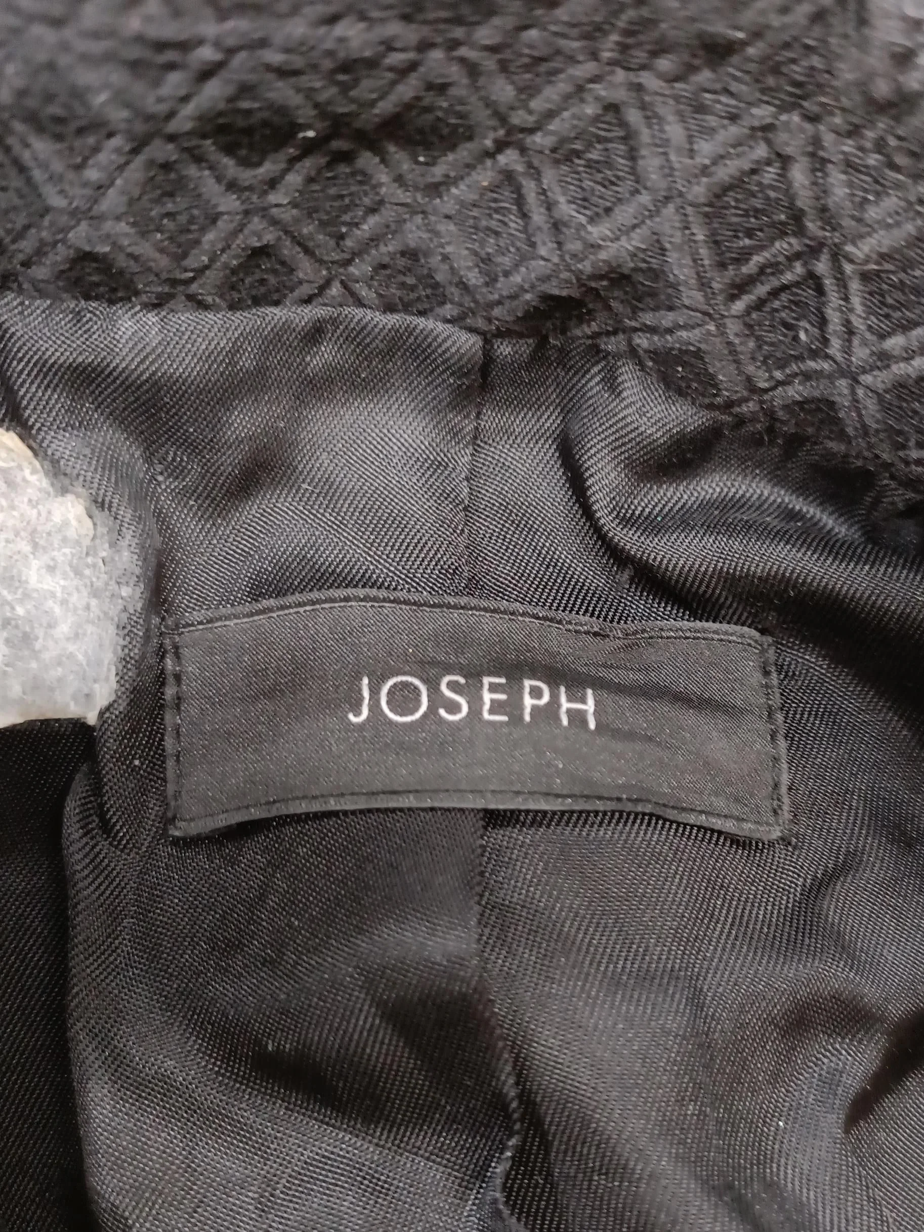 Joseph Women's Blazer UK 10 Black Cotton with Polyester, Elastane Overcoat - Image 6