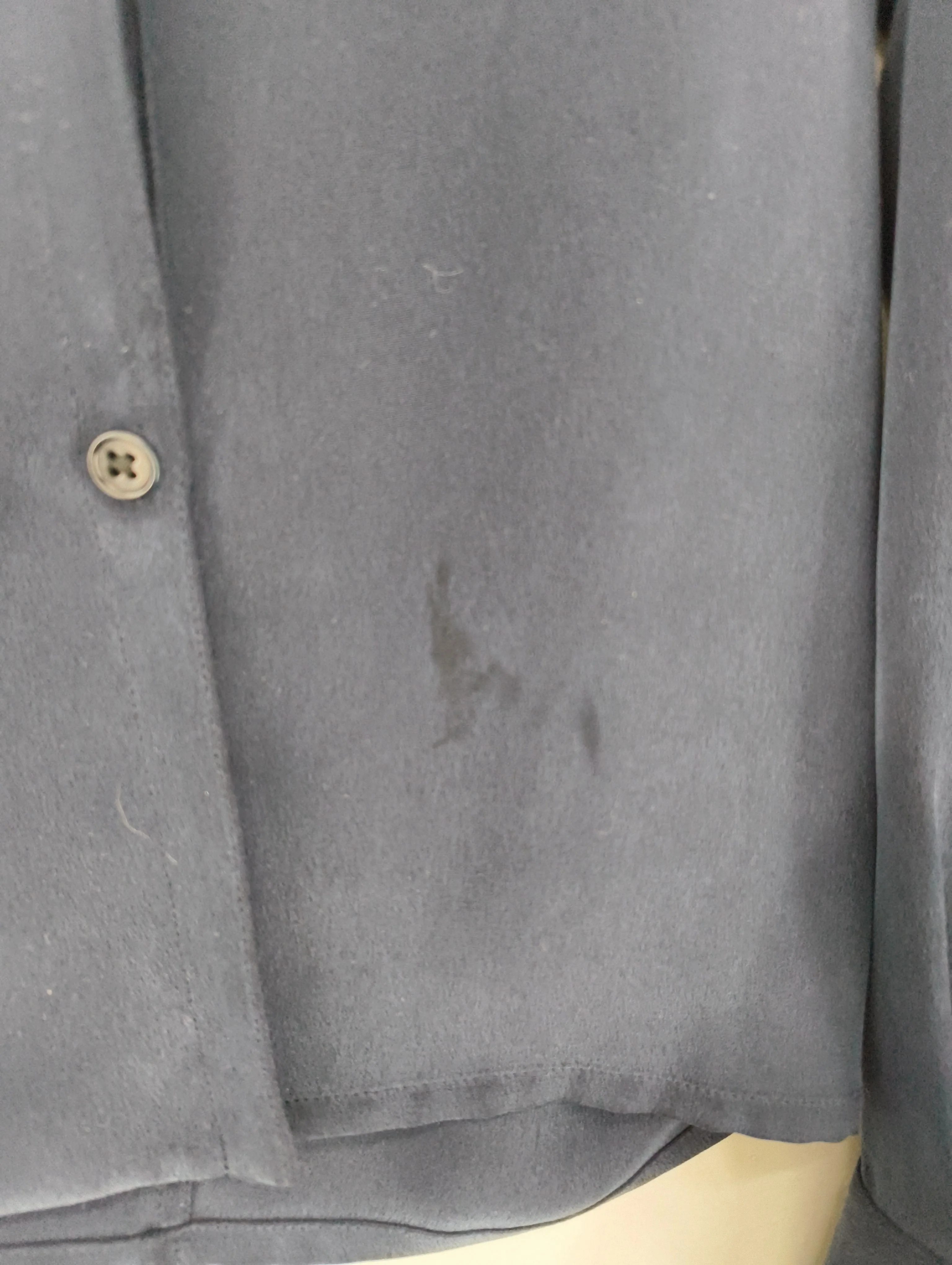 Joseph Women's Blouse UK 12 Blue 100% Silk Long Sleeve Collared Basic - Image 6
