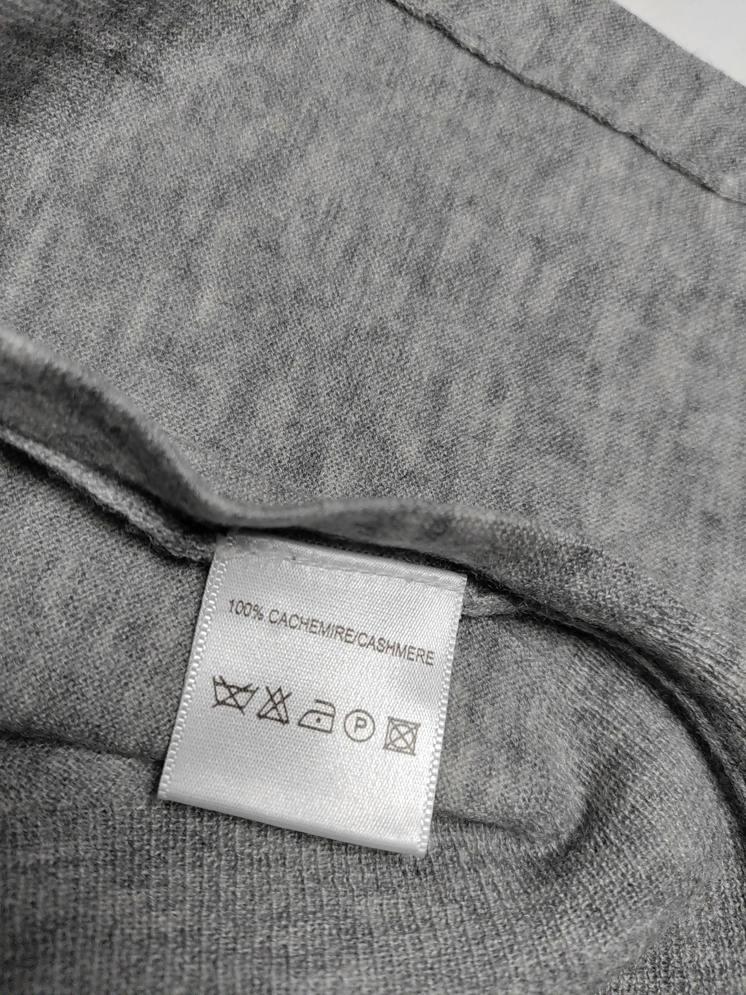 Joseph Women's Jumper M Grey 100% Cashmere V-Neck Pullover - Image 8