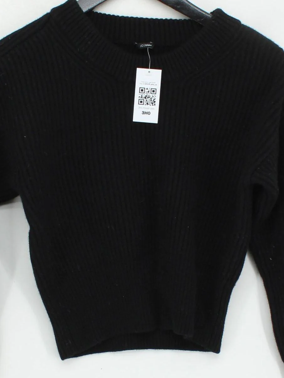 Joseph Women's Jumper S Black 100% Wool Round Neck Pullover - Image 3