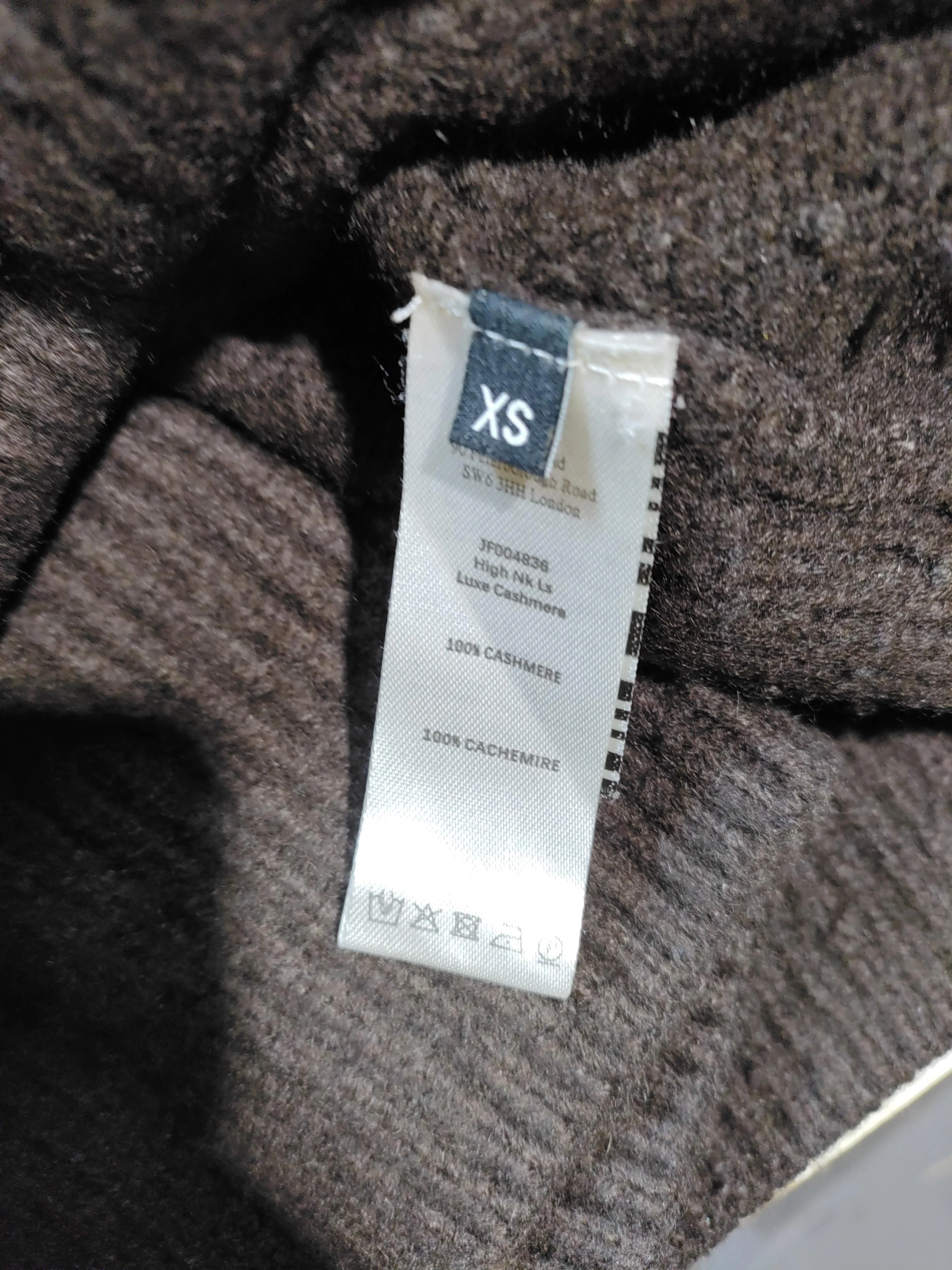 Joseph Women's Jumper XS Brown 100% Cashmere High Neck Pullover - Image 6