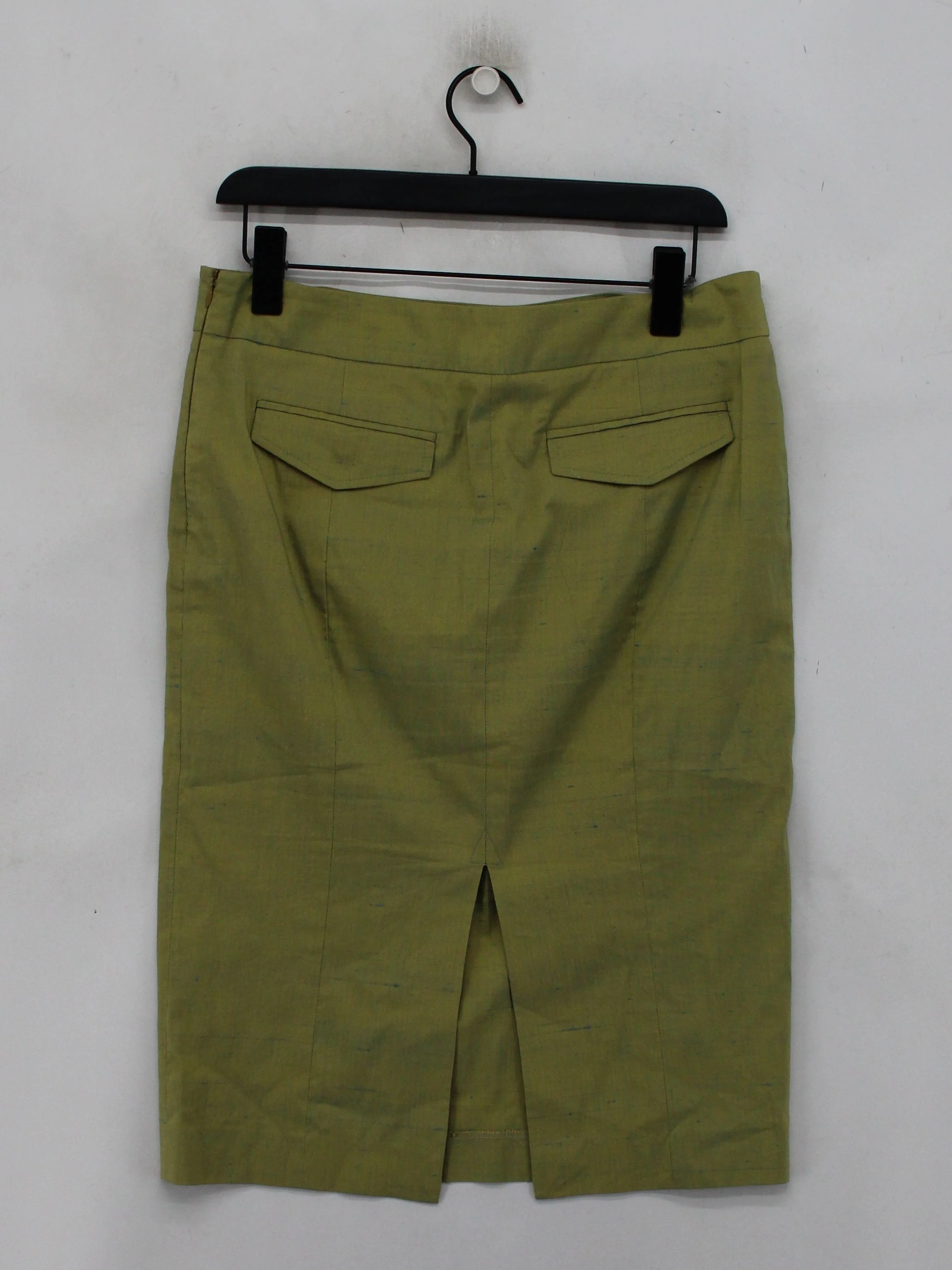 Joseph Women's Midi Skirt UK 14 Green Cotton - Image 2