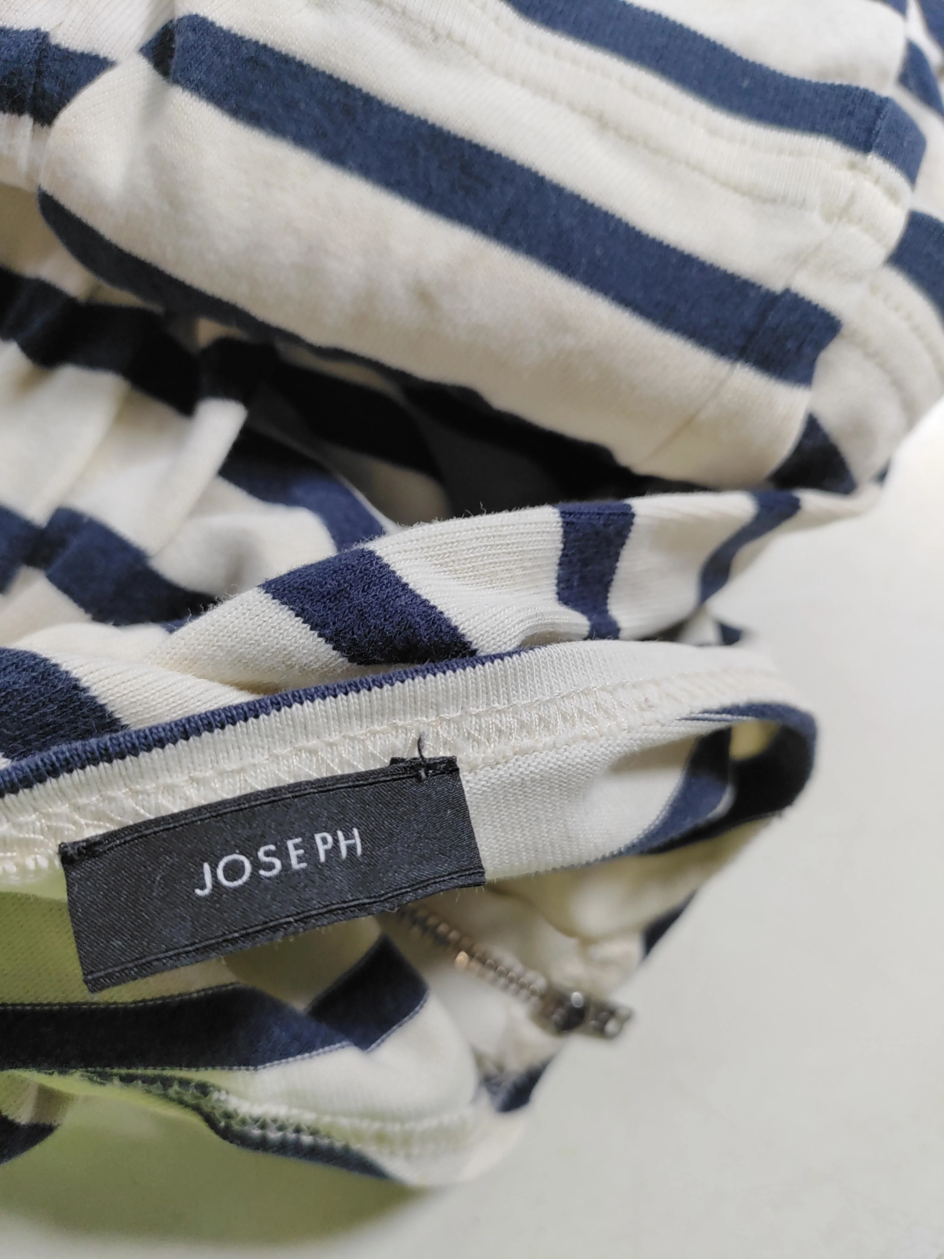 Joseph Women's Top M Multi Striped 100% Other Long Sleeve Round Neck Basic - Image 5