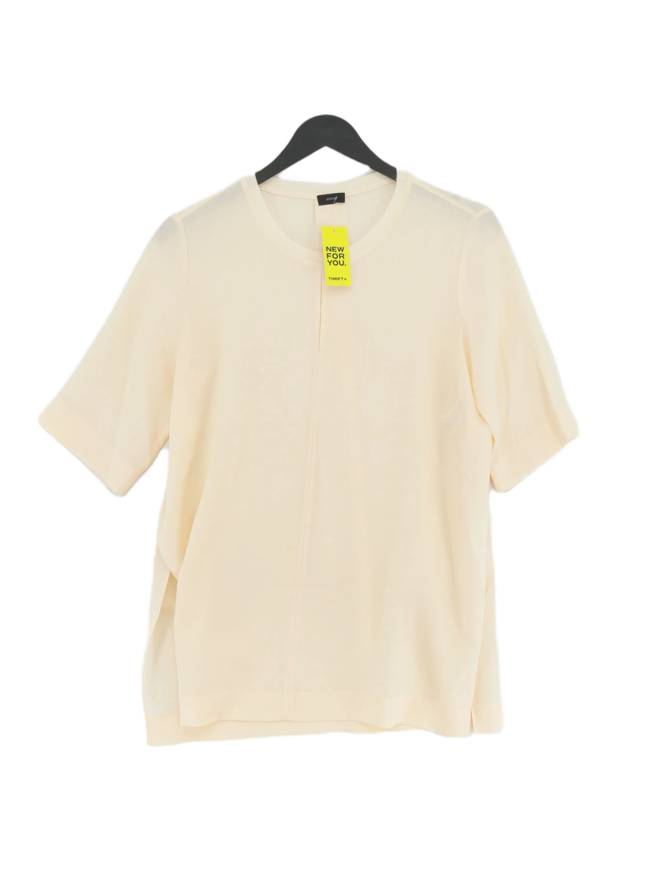 Joseph Women's Top UK 8 Cream Silk with Rayon, Spandex Basic
