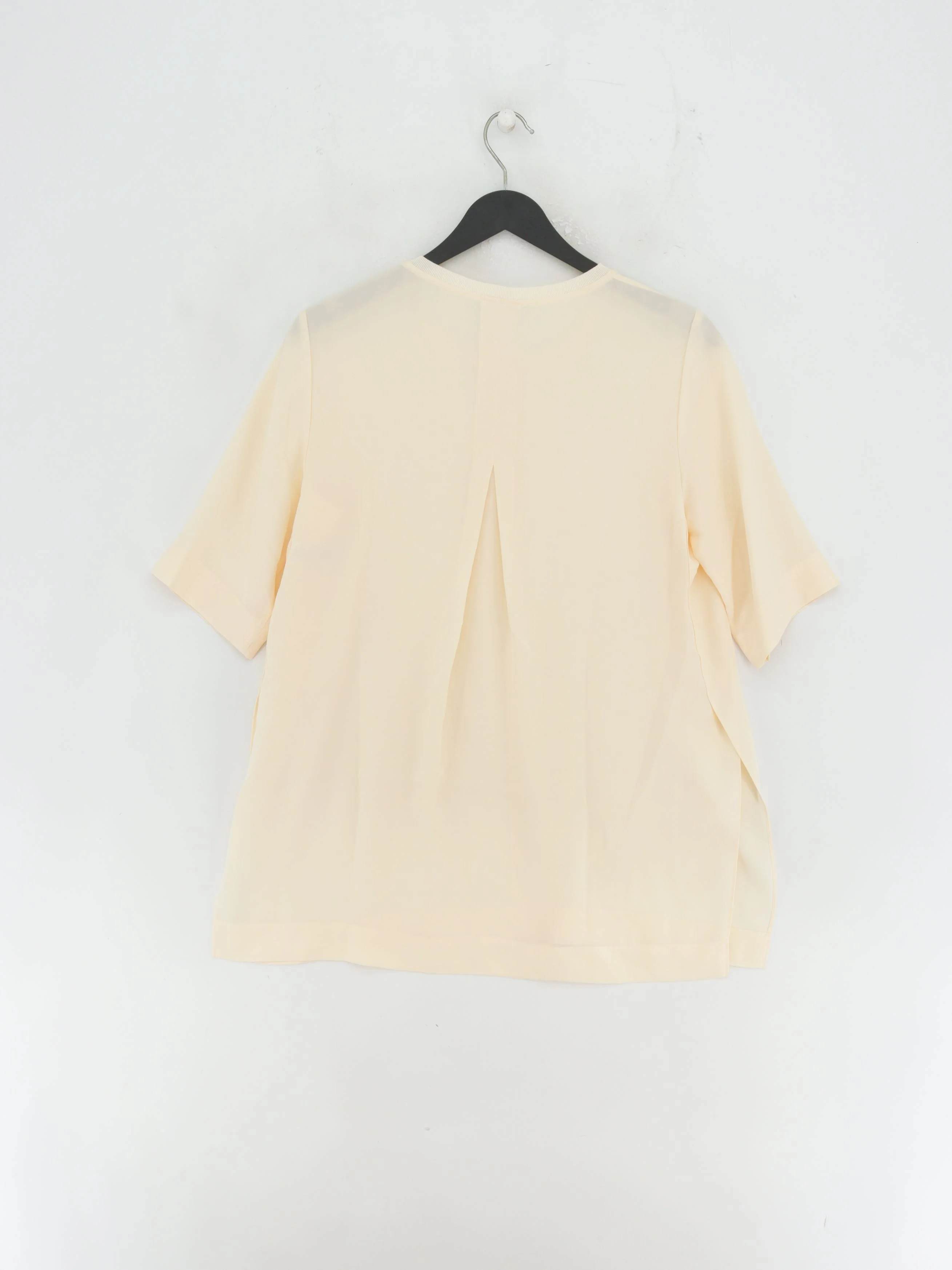 Joseph Women's Top UK 8 Cream Silk with Rayon, Spandex Basic - Image 2