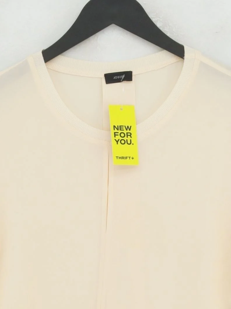Joseph Women's Top UK 8 Cream Silk with Rayon, Spandex Basic - Image 3