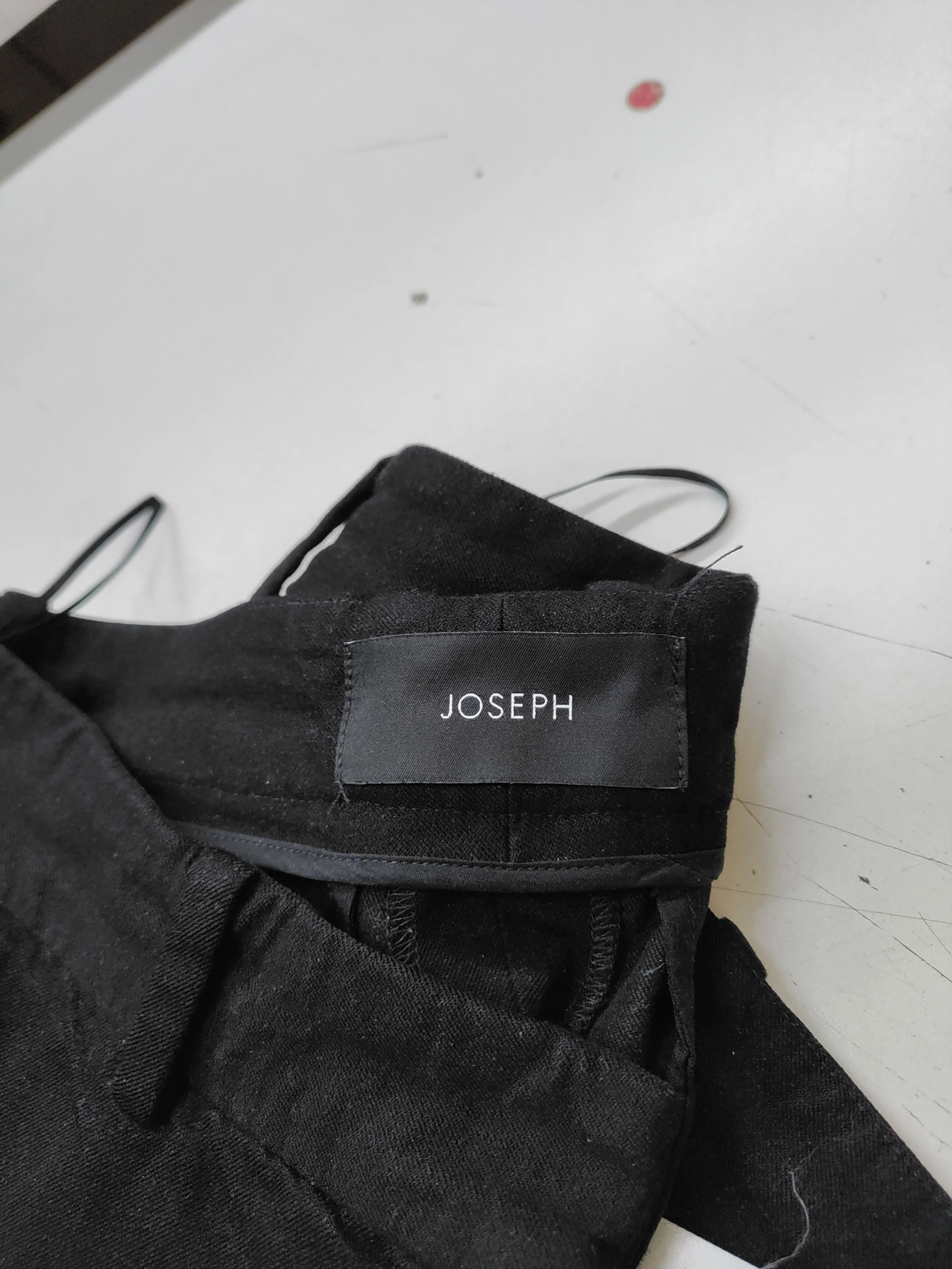 Joseph Women's Trousers UK 10 Black Cotton with Elastane Straight Chino - Image 5