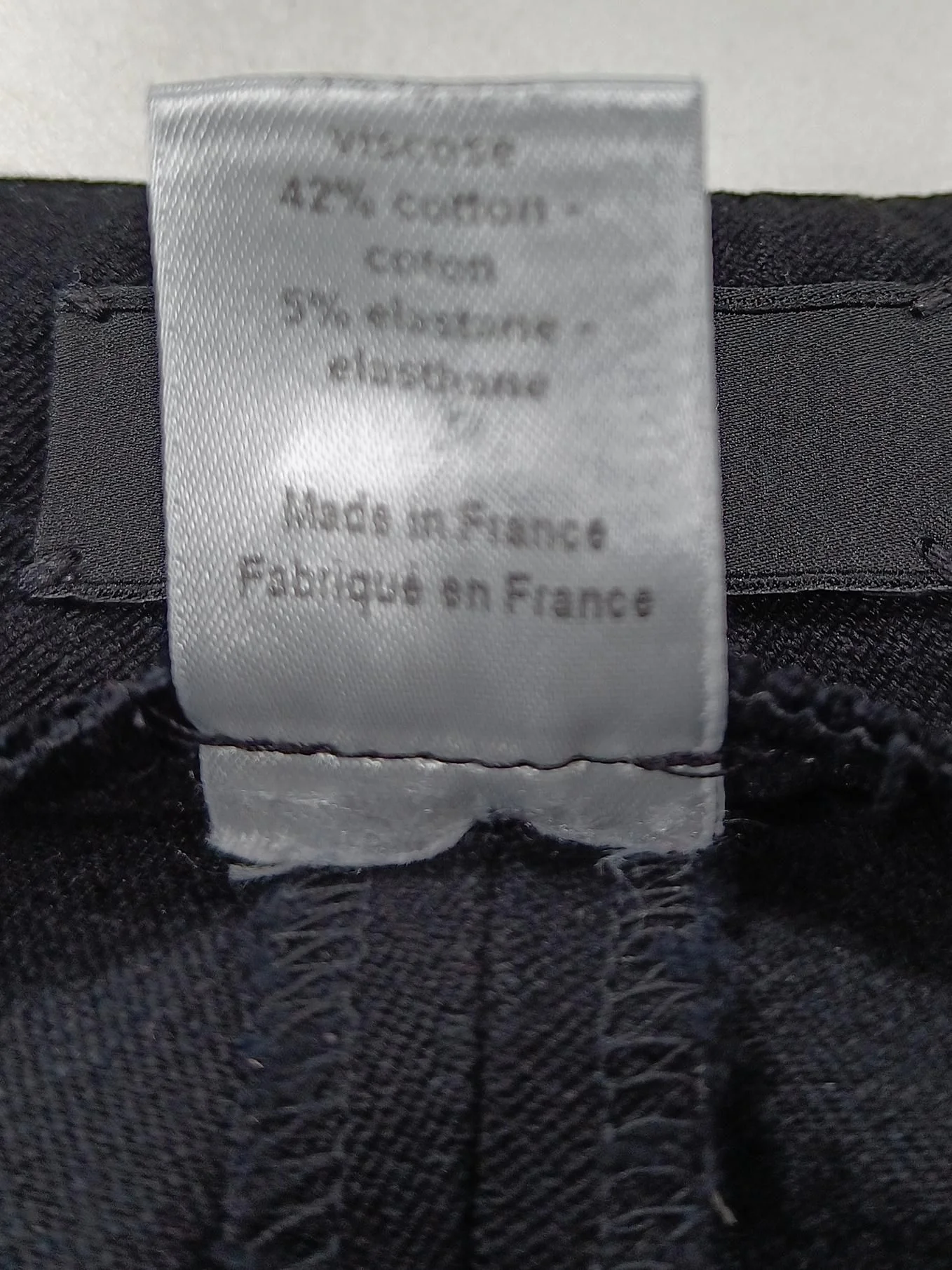 Joseph Women's Trousers UK 8 Black Viscose with Cotton, Elastane Tapered Cropped - Image 7