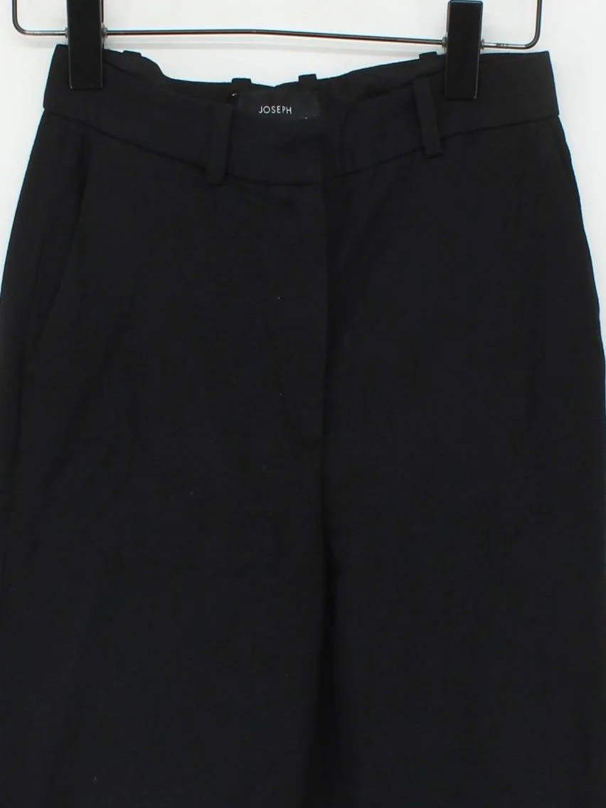 Joseph Women's Trousers W 26 in Black 100% Viscose Wide-Leg Chino - Image 3