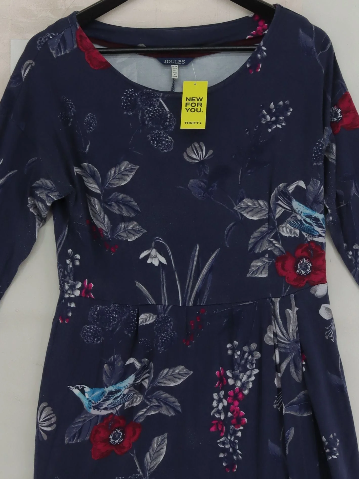 Joules A-Line Midi Dress UK14 in Blue - Image 3