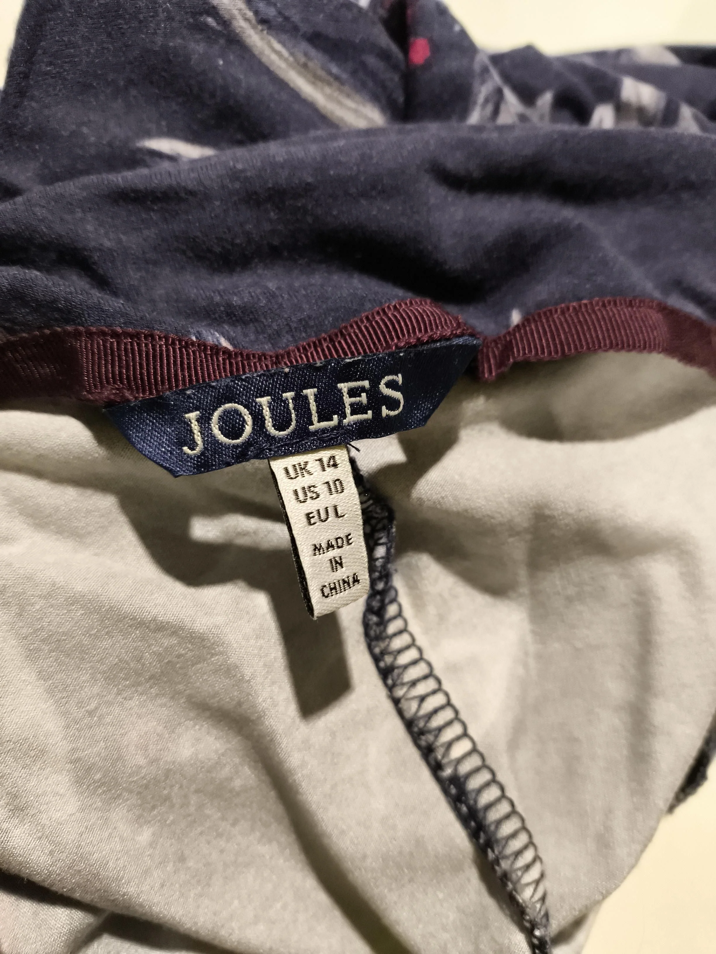 Joules A-Line Midi Dress UK14 in Blue - Image 6
