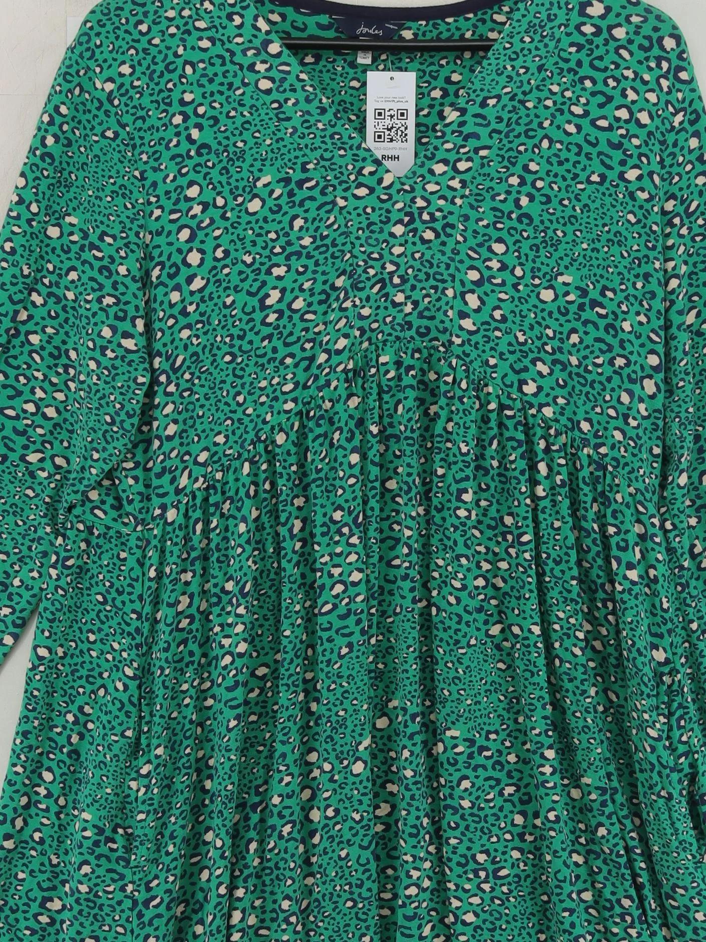Joules Jumper Mini Dress UK16 in Green - Image 3
