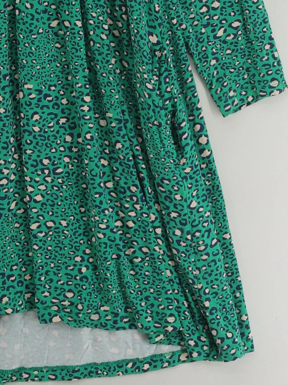 Joules Jumper Mini Dress UK16 in Green - Image 4