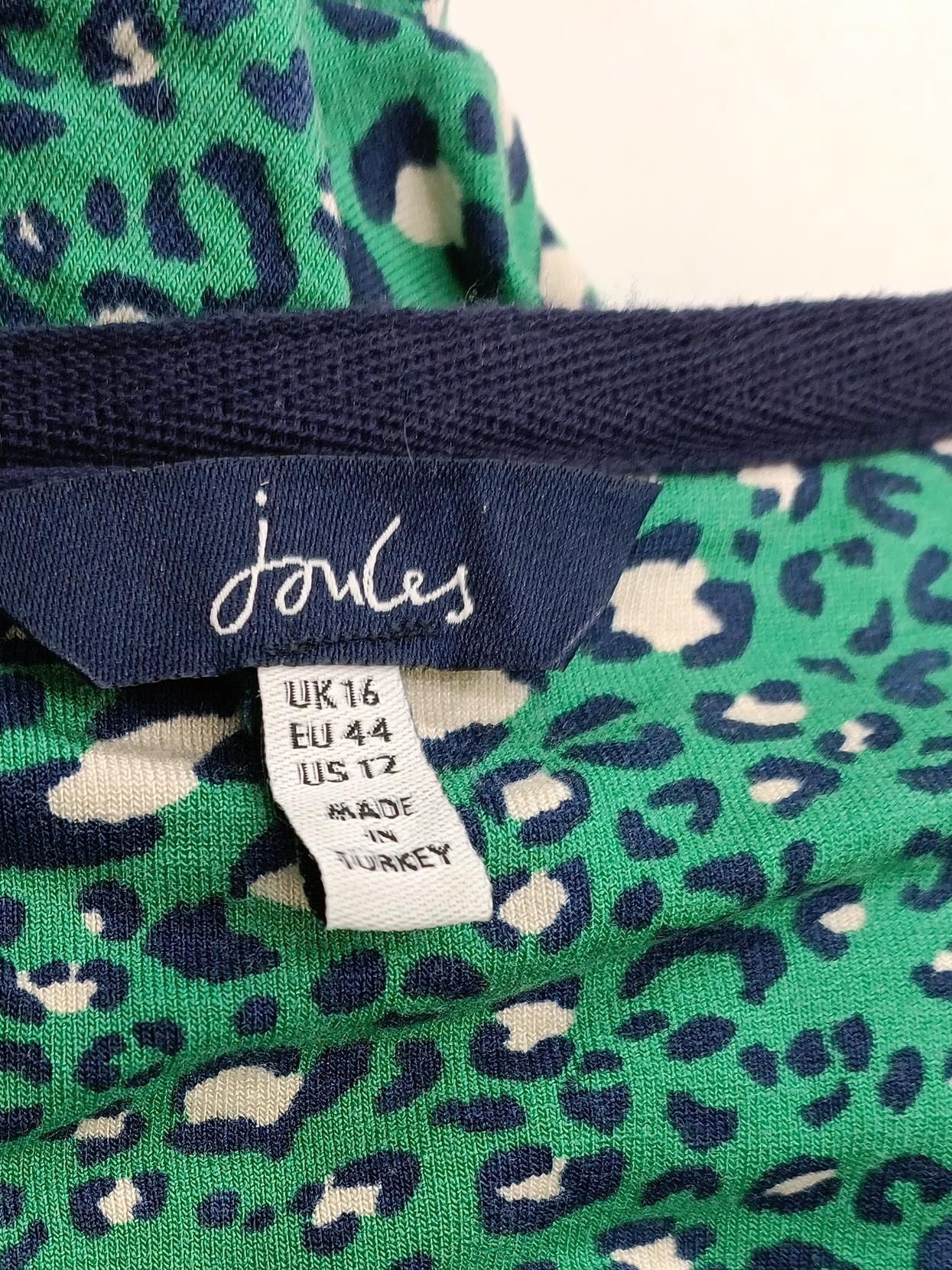 Joules Jumper Mini Dress UK16 in Green - Image 5