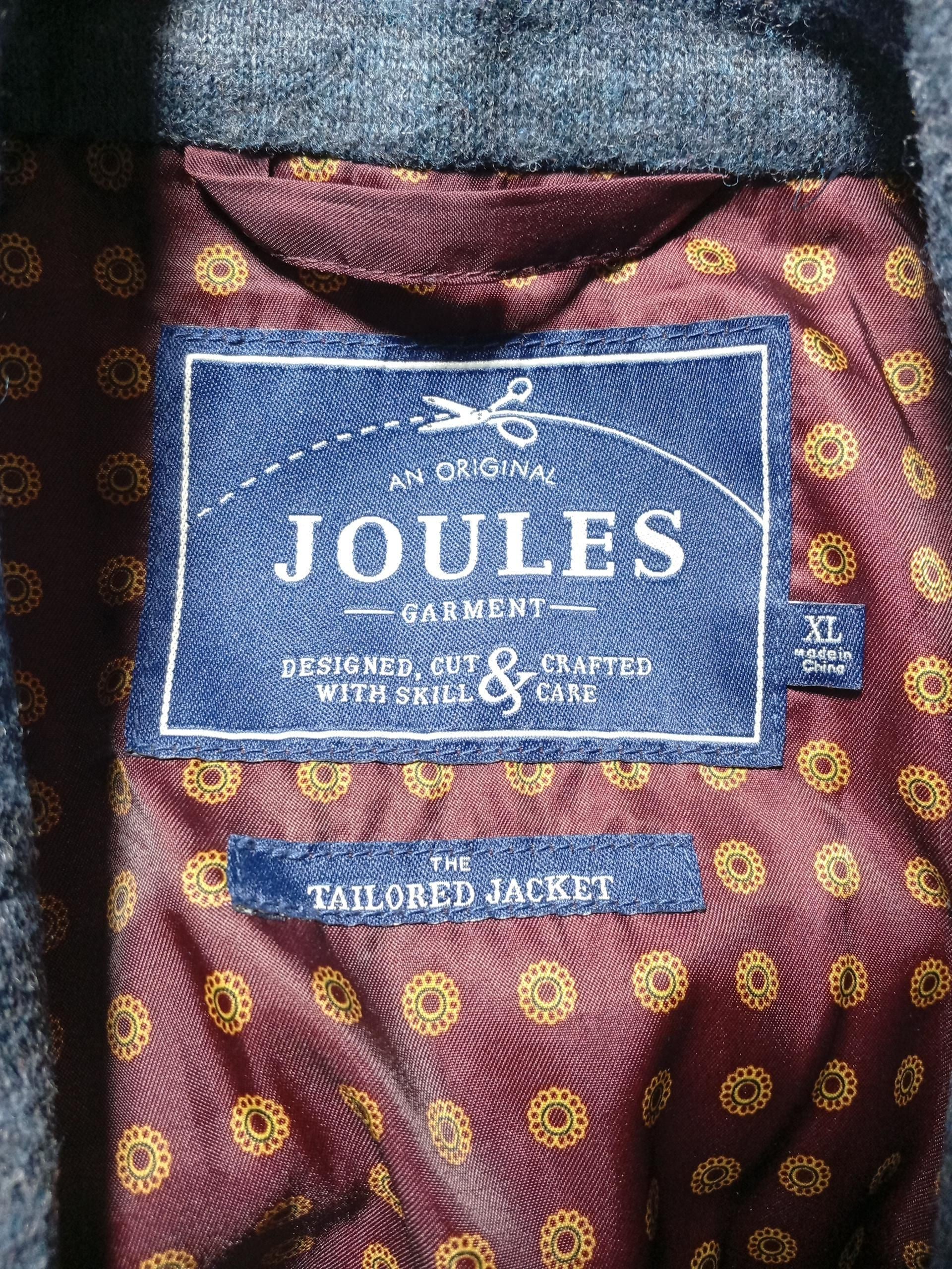 Joules Men's Blazer XL Blue Wool with Polyester, Polyamide Overcoat - Image 5