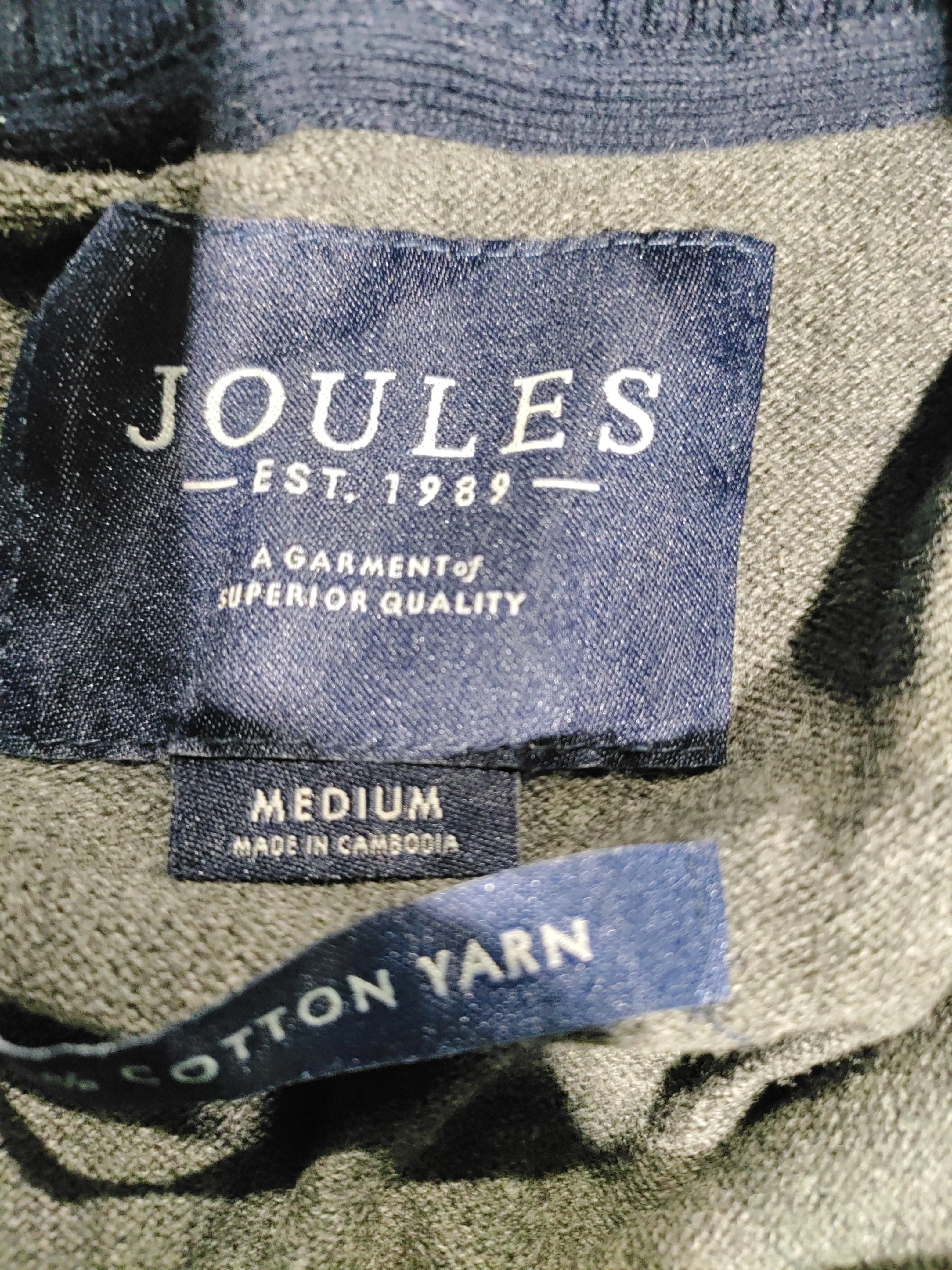 Joules Men's Jumper M Grey 100% Cotton High Neck Pullover - Image 5
